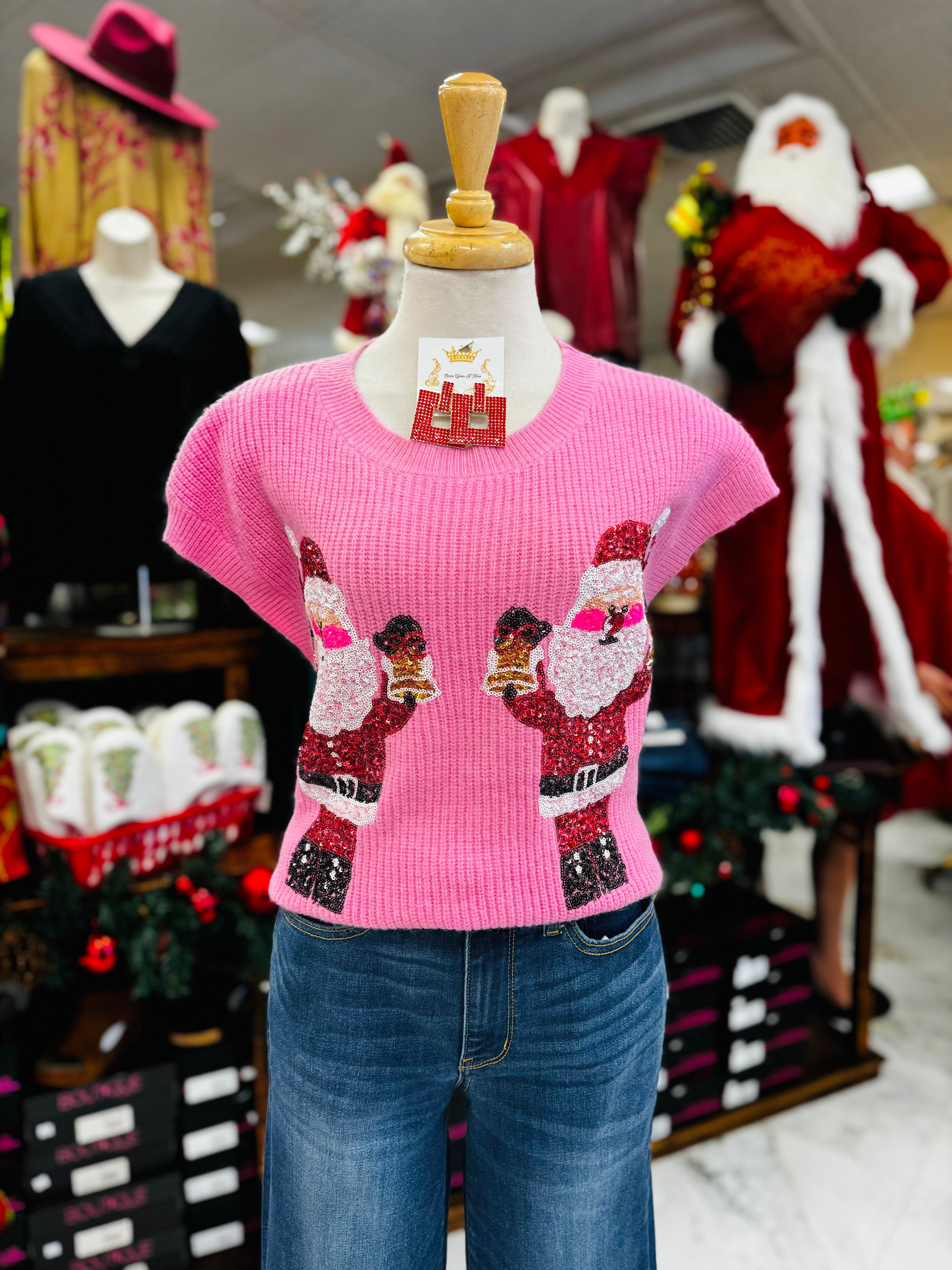 Candy Pink Sweater Vest