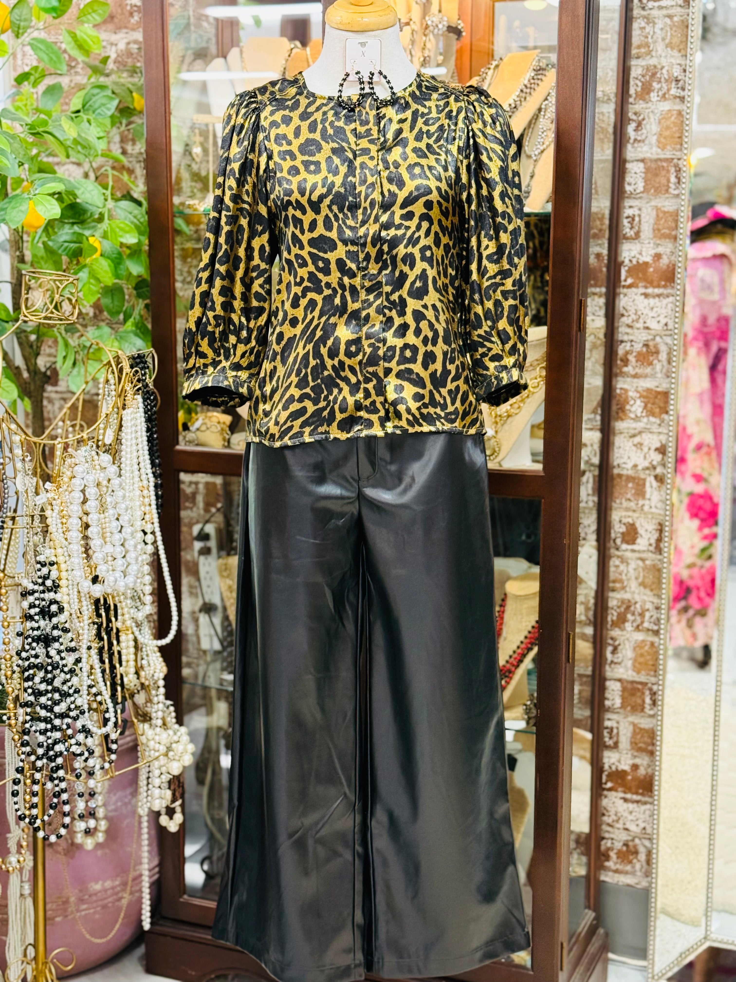 Anay  Gold Print Top