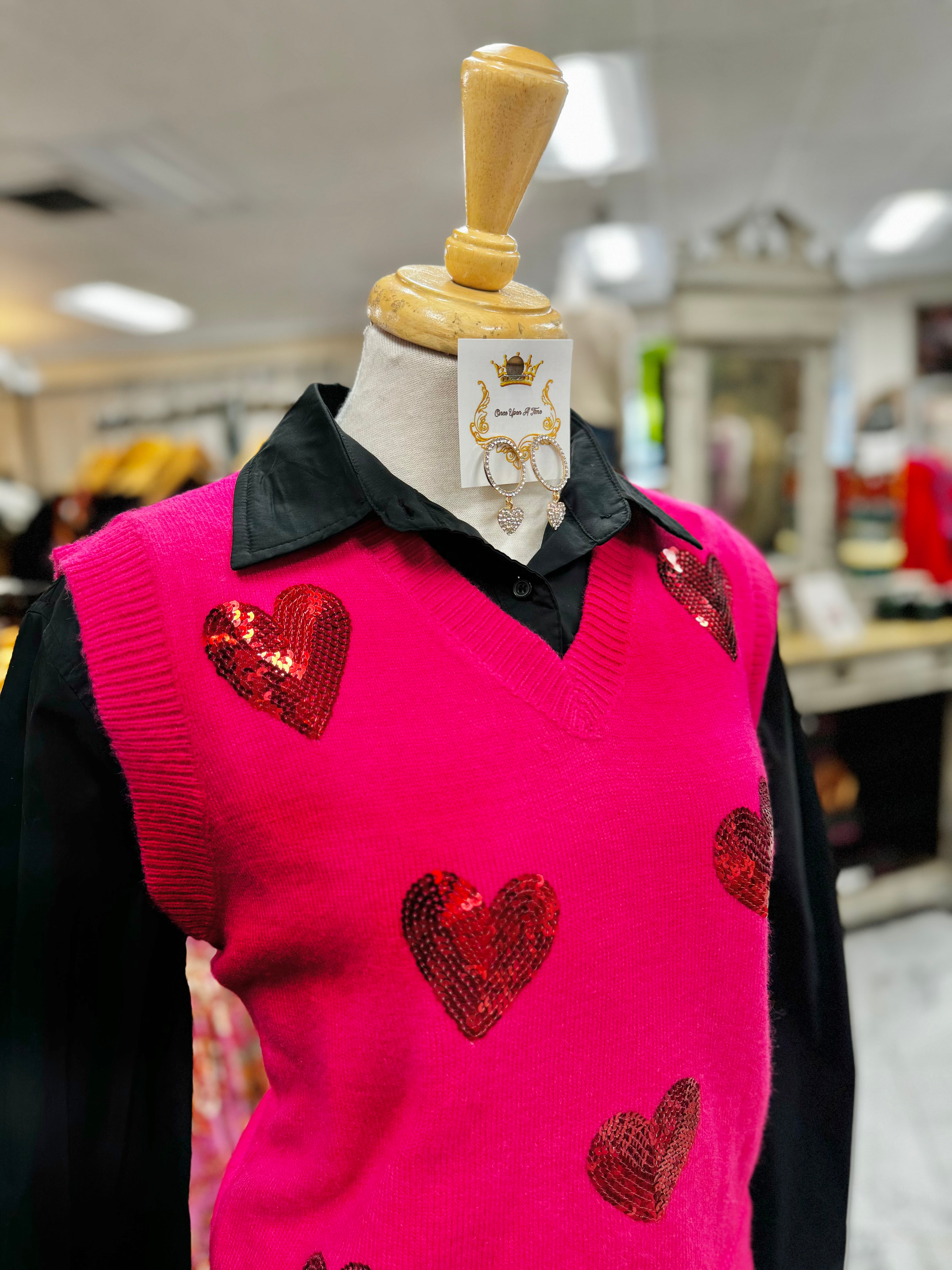 Hot Pink Heart Vest