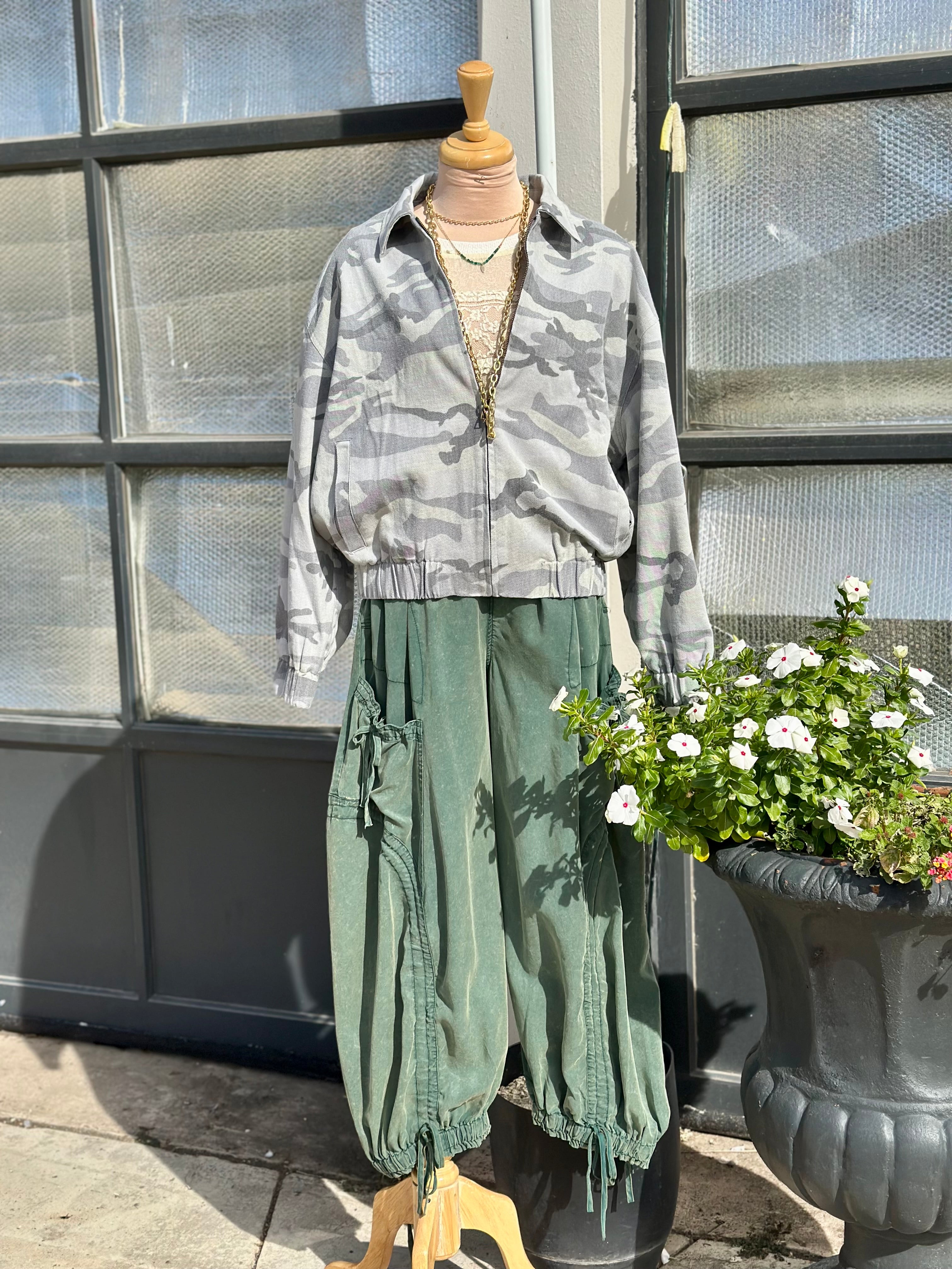 Lucy Camo Bomber Jacket