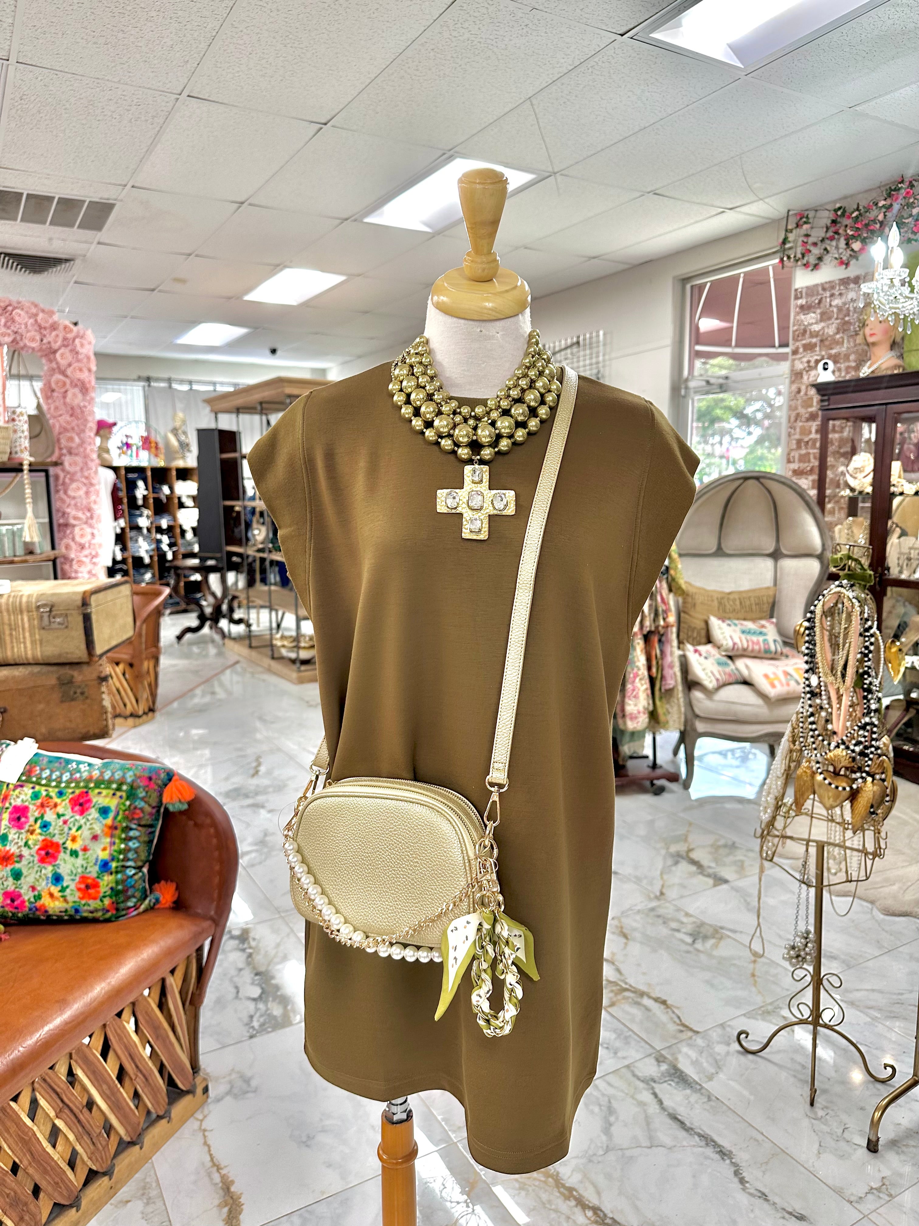 Louise Olive Dress