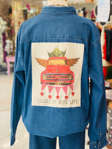 Cupid Truck Denim Button Down