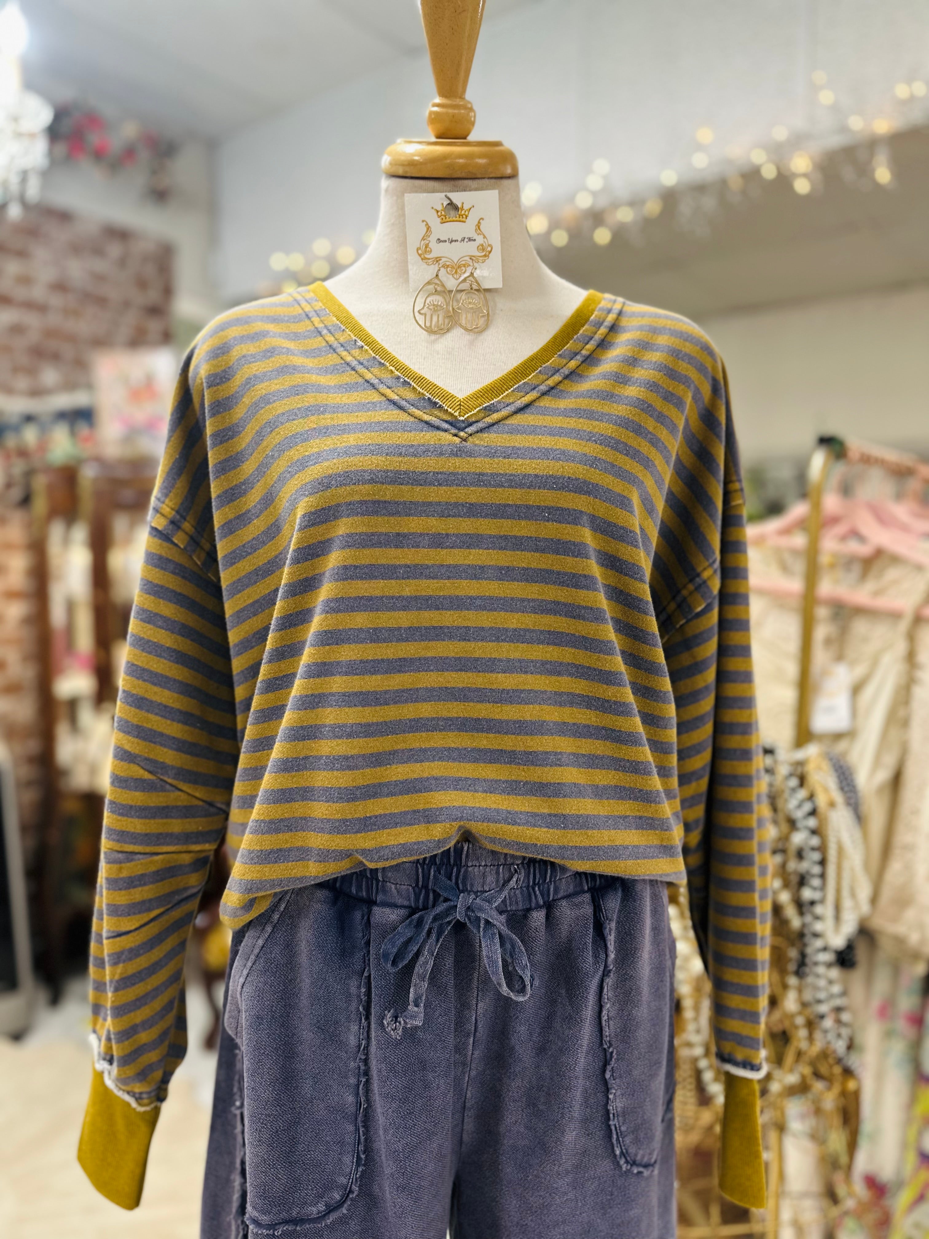Weekend Olive Top