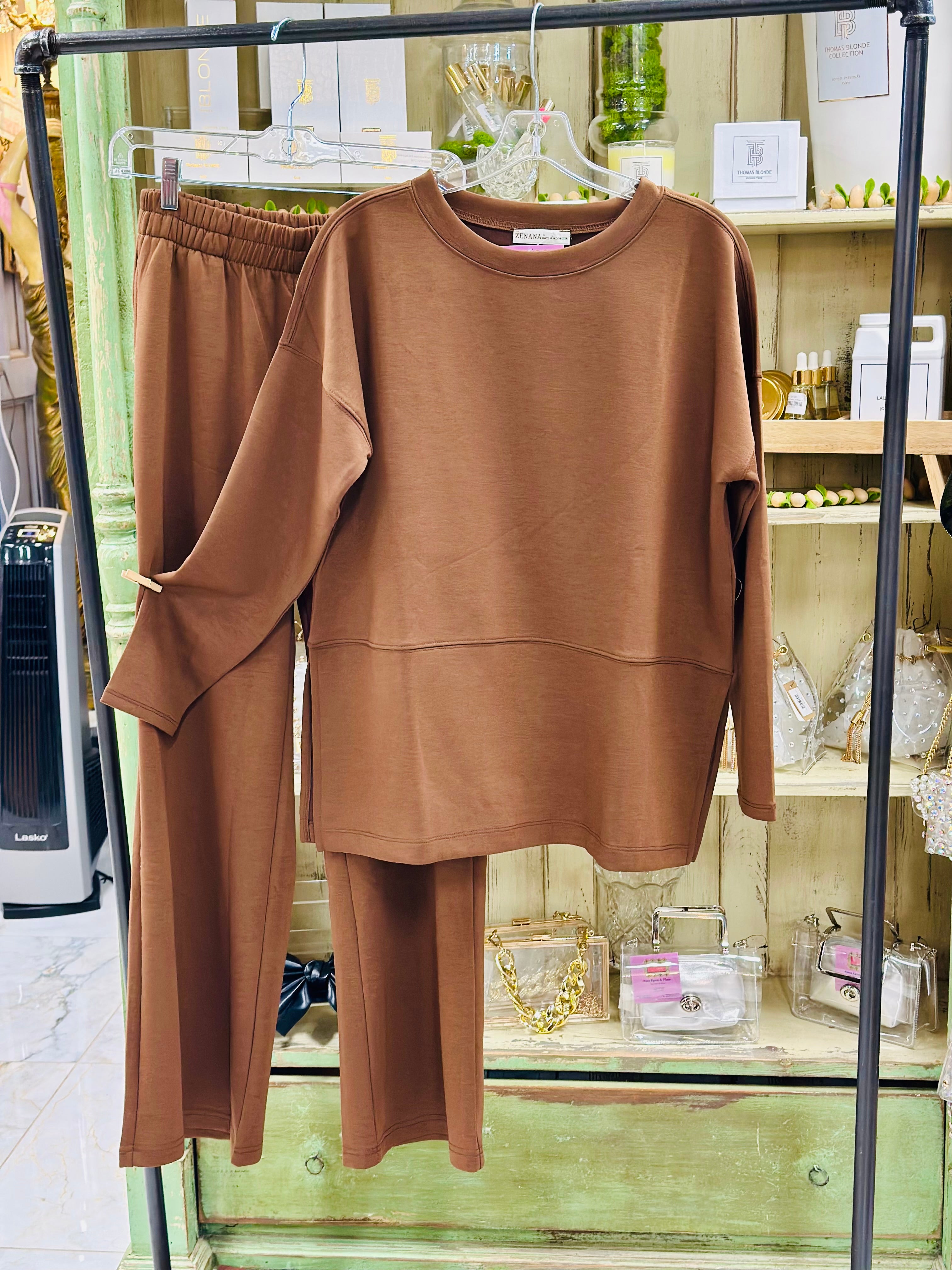 Scuba Brown Top/Pant