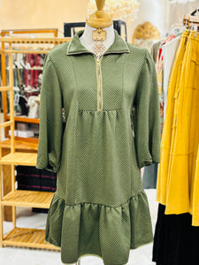 Deanna Olive Dress