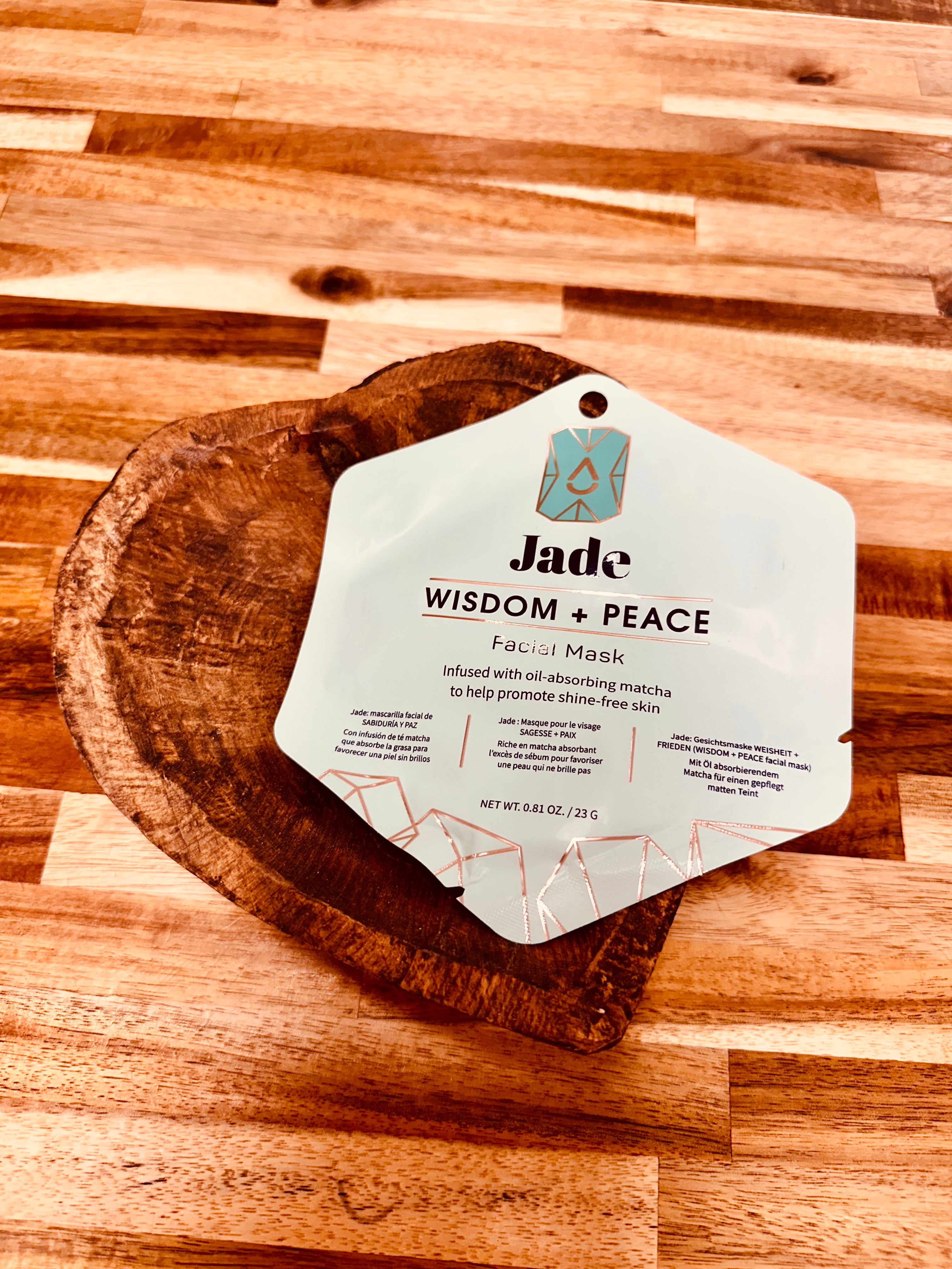 Jade matcha infused facial mask