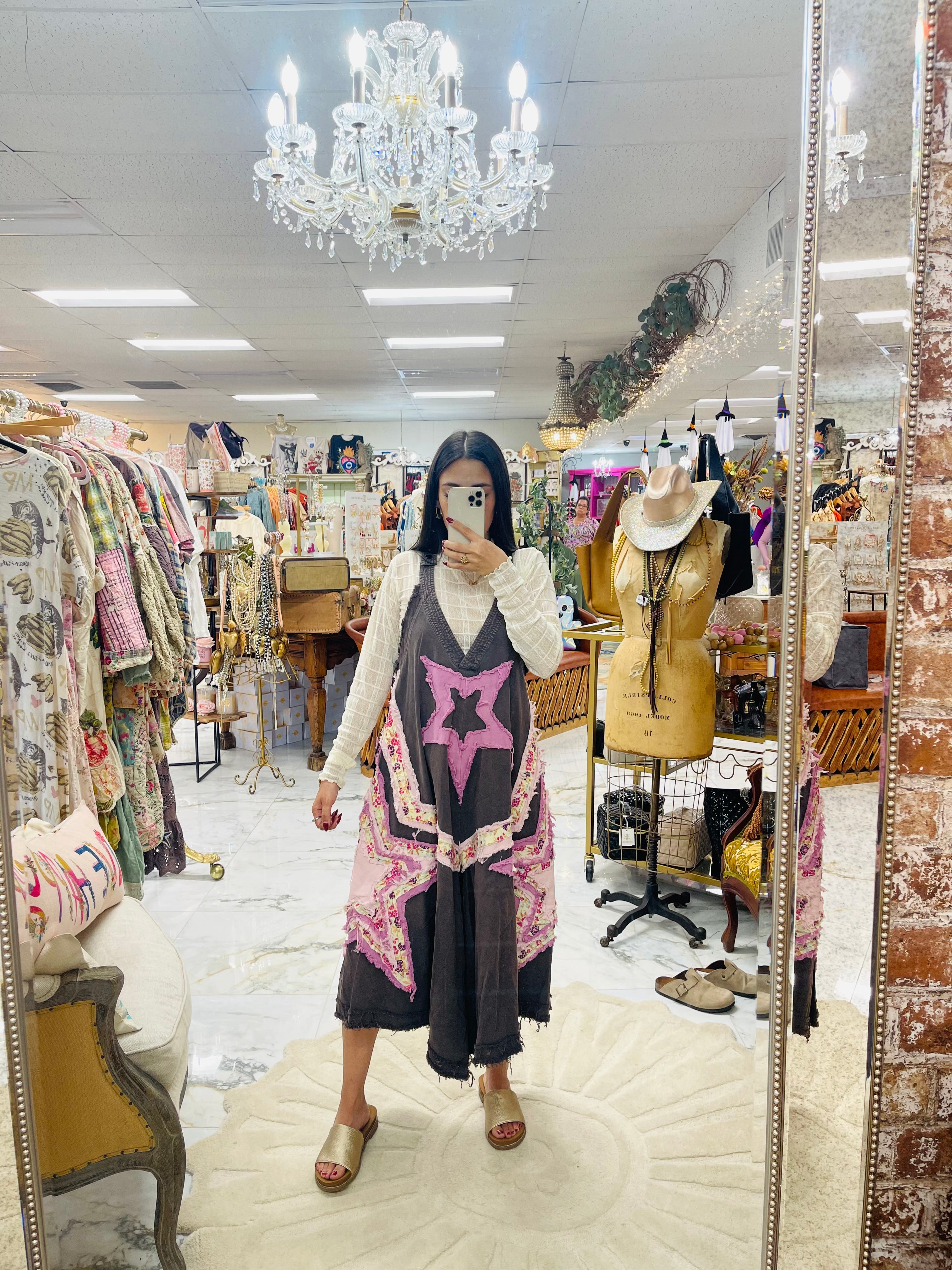 Star Patchwork Overalls