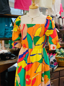 Curvy Mango Poplin Midi Dress