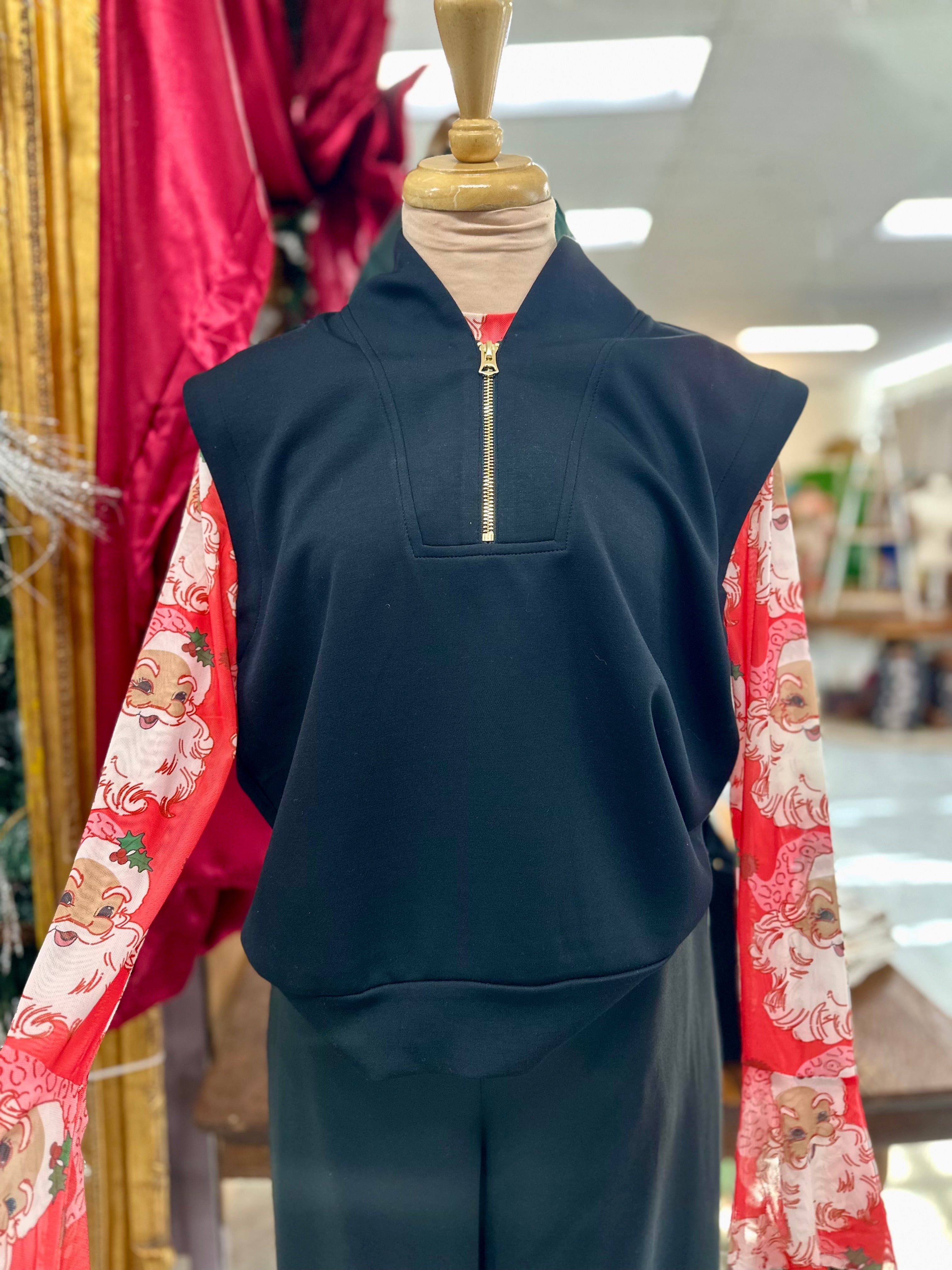 Vintage Santa Mesh Top