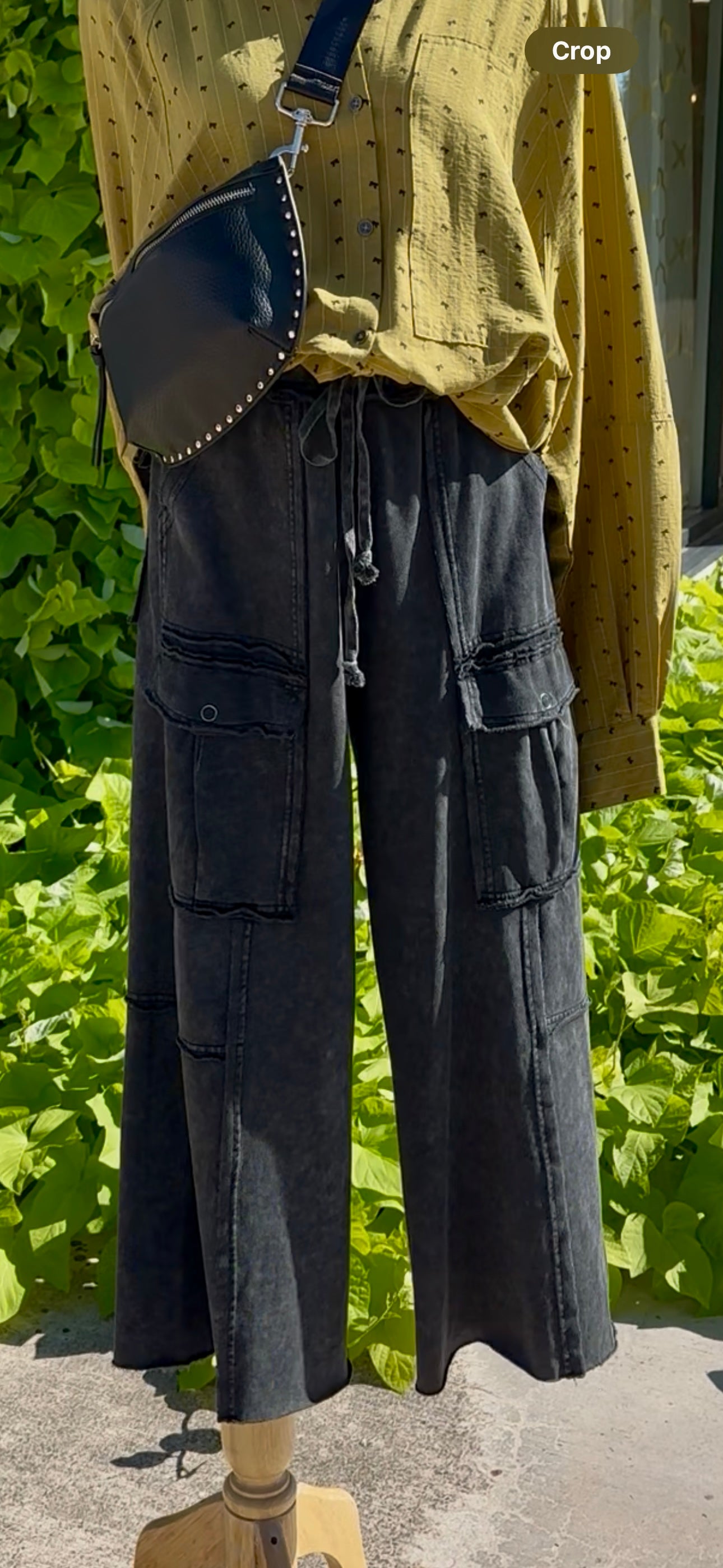Tate Black Cargo Pants