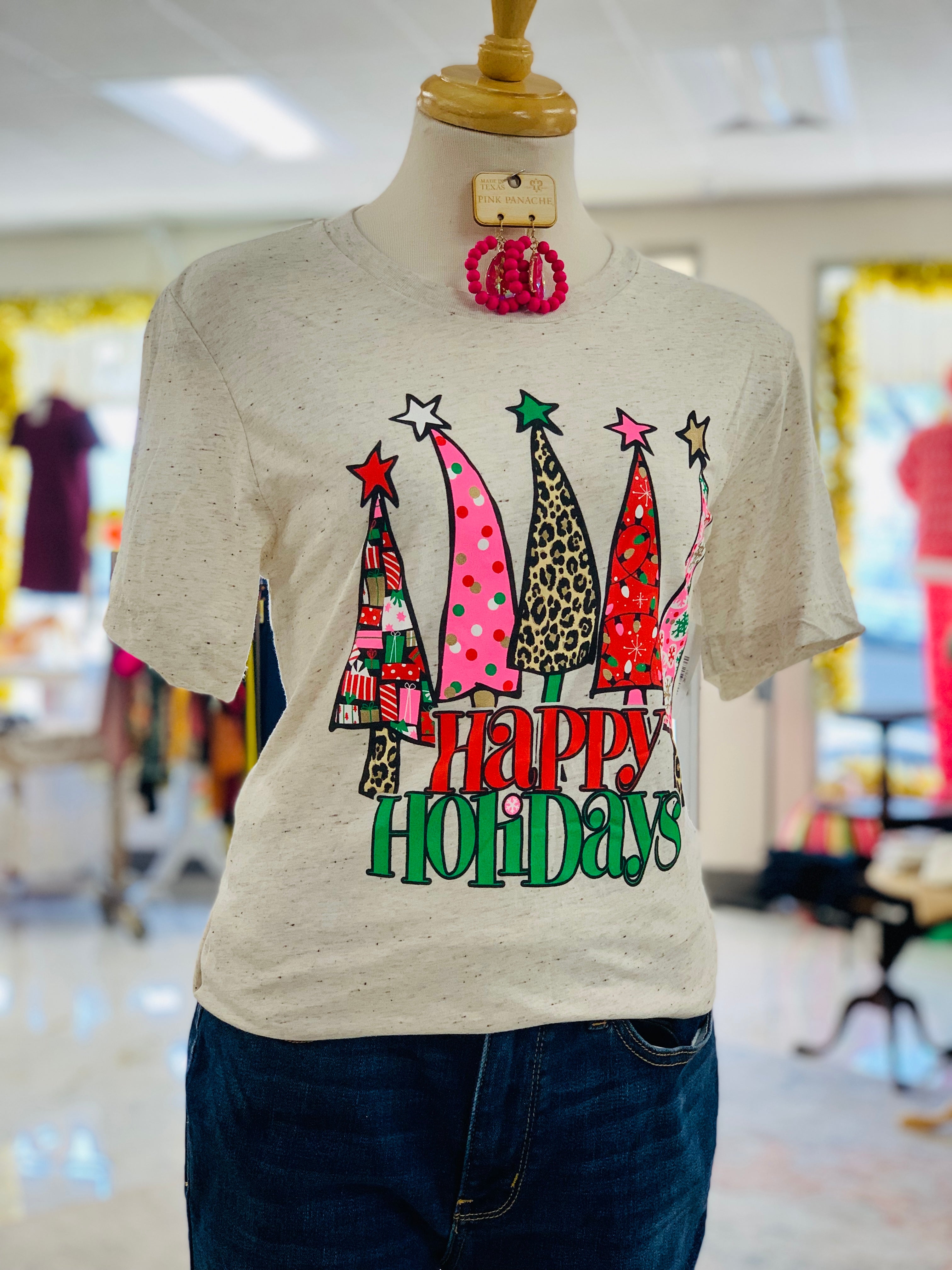 Whimsical Holiday Trees T Shirt