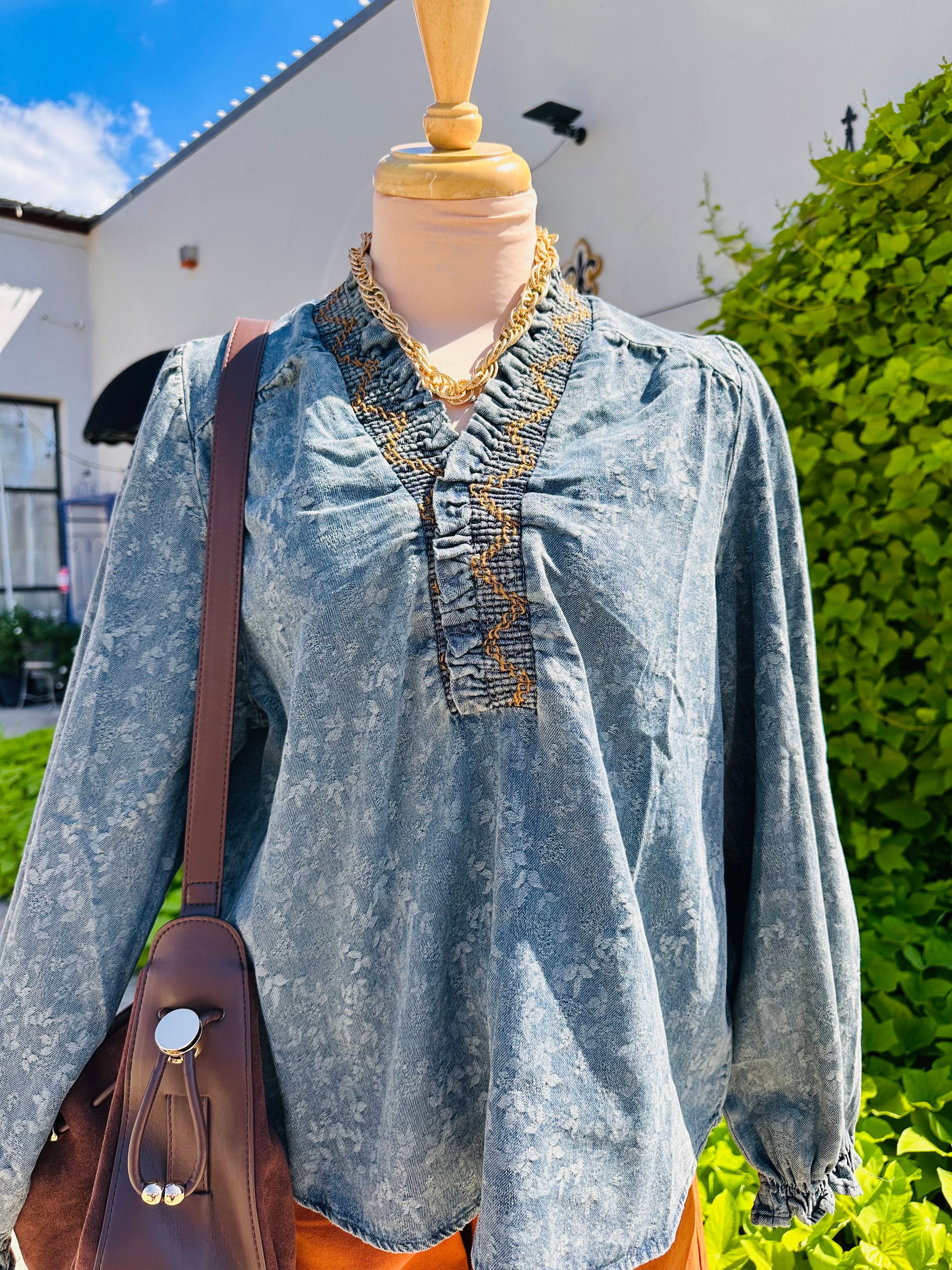 Amryn Denim Top