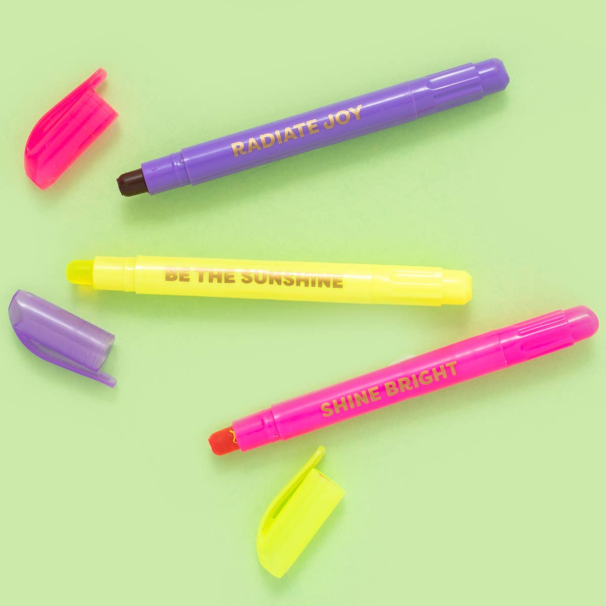 Wax Highlighters - Motivational - 3 Piece Set