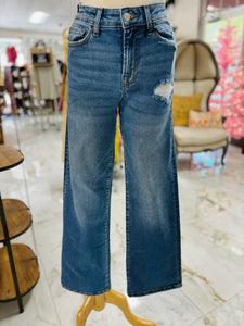 High Waist Straight Leg Denim-T