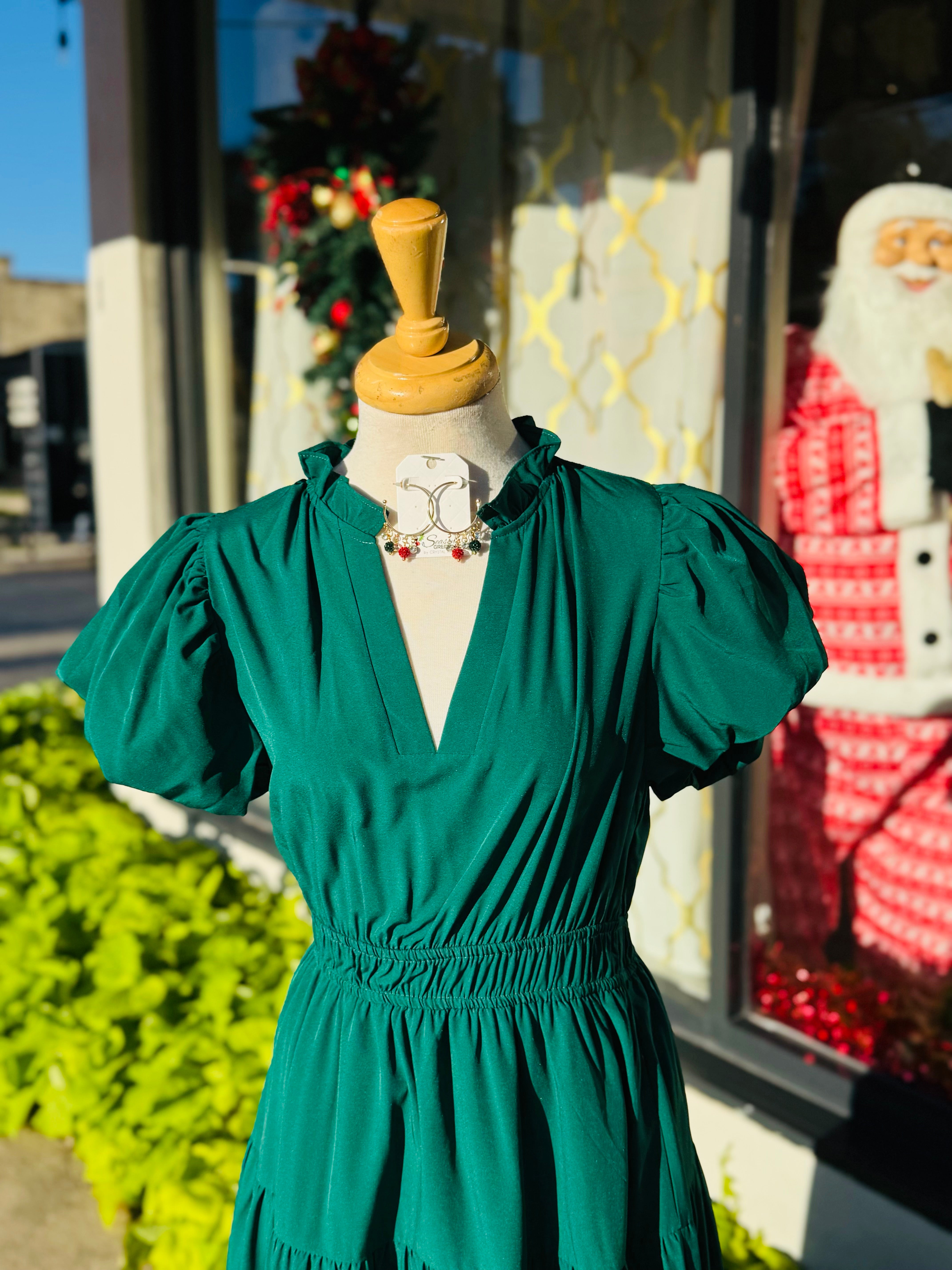 Annele Green Dress