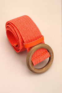 WOVEN RATTAN  BELT