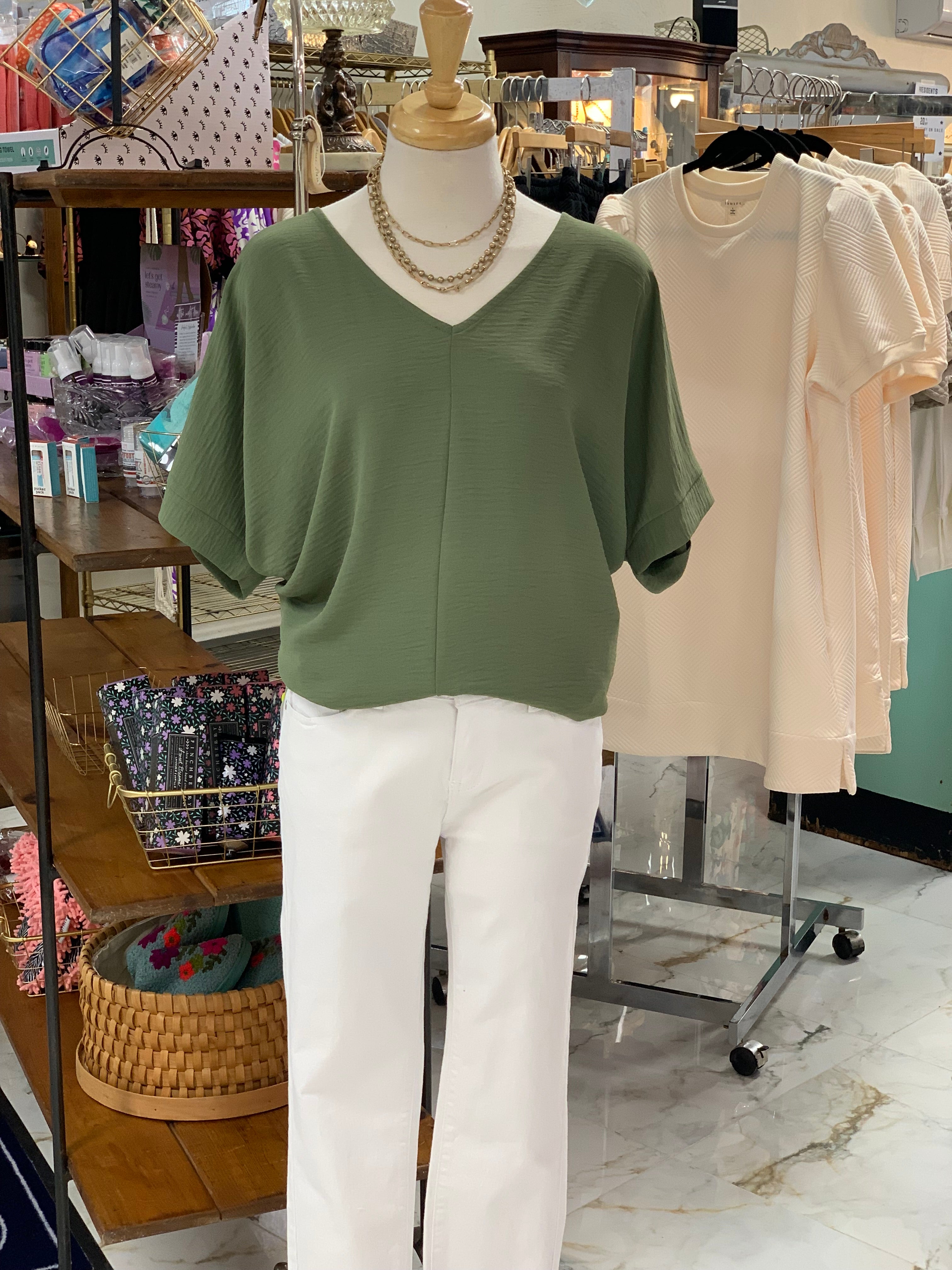 Orbit Light Olive  Top