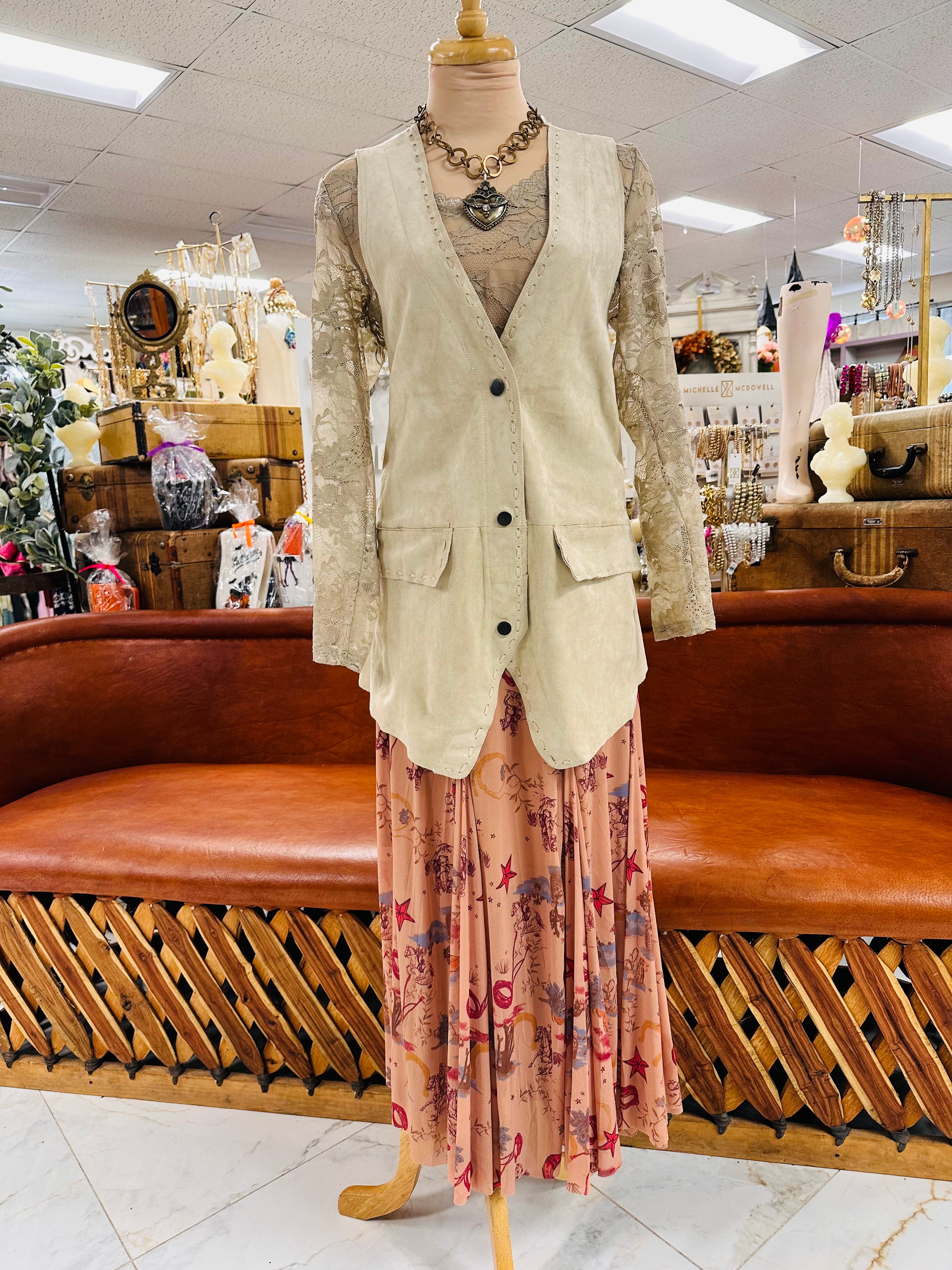 Saskia Suede Vest