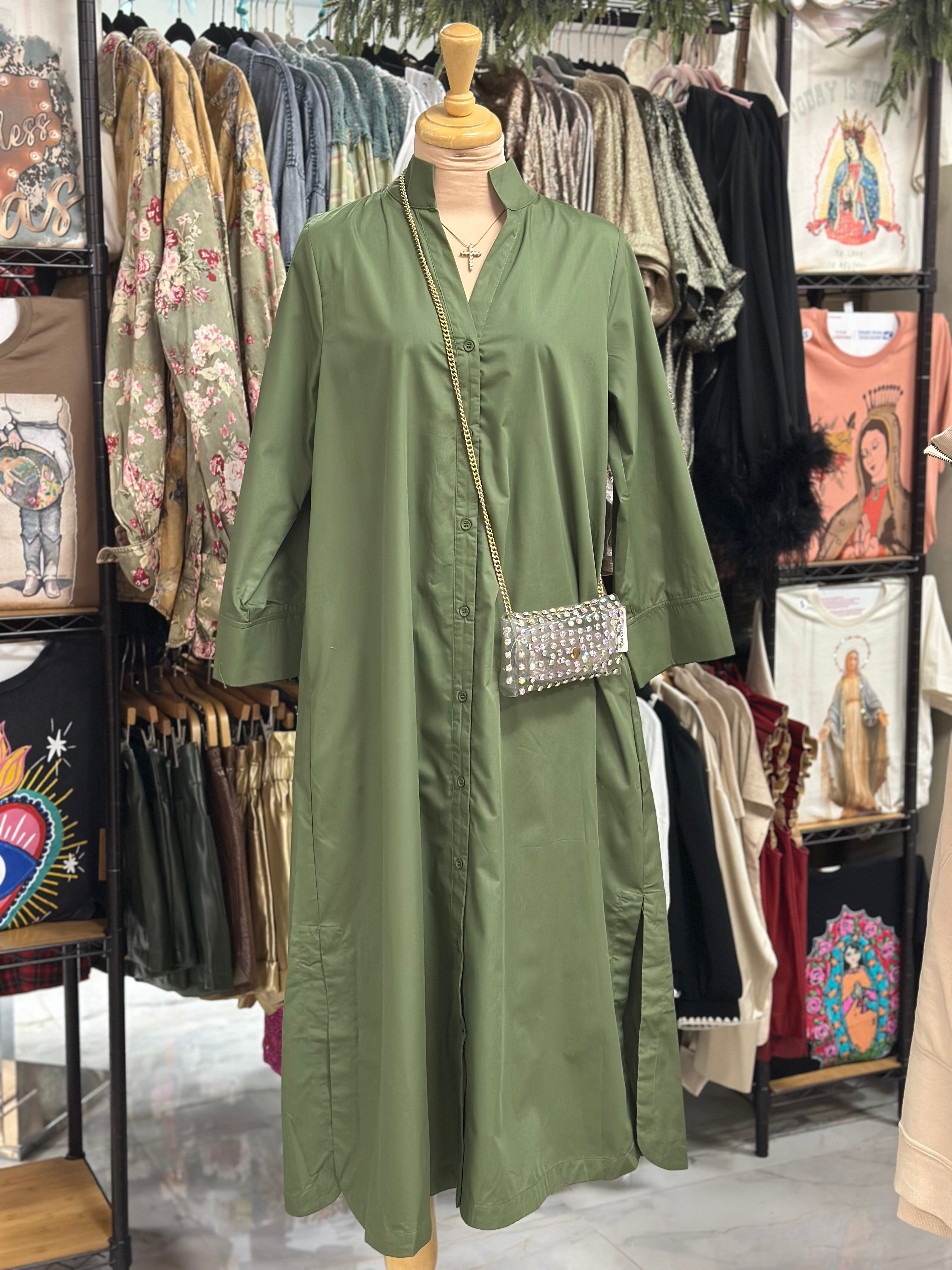 Marriott Olive Dress