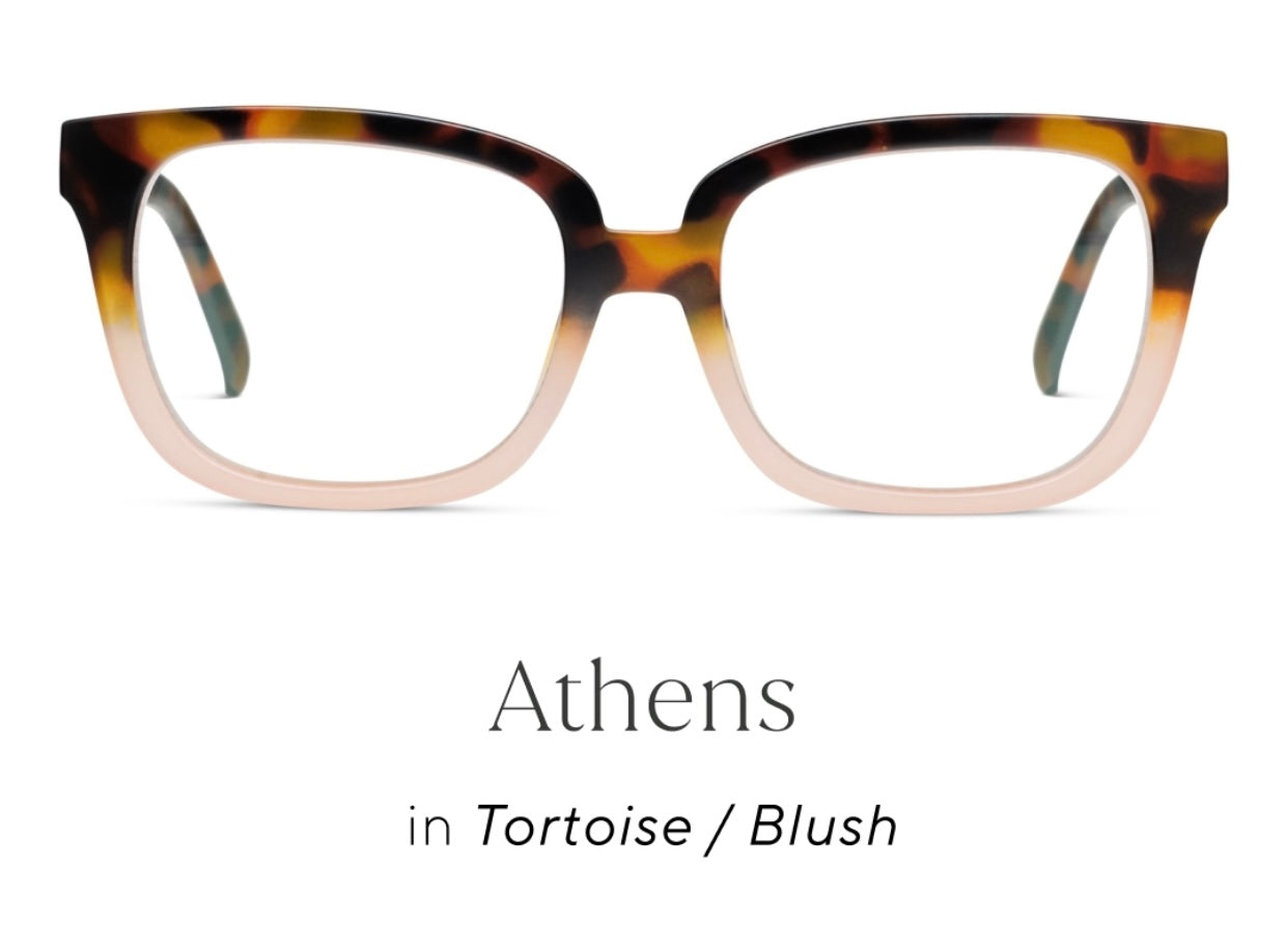 Athens Tortoise Blush Glasses