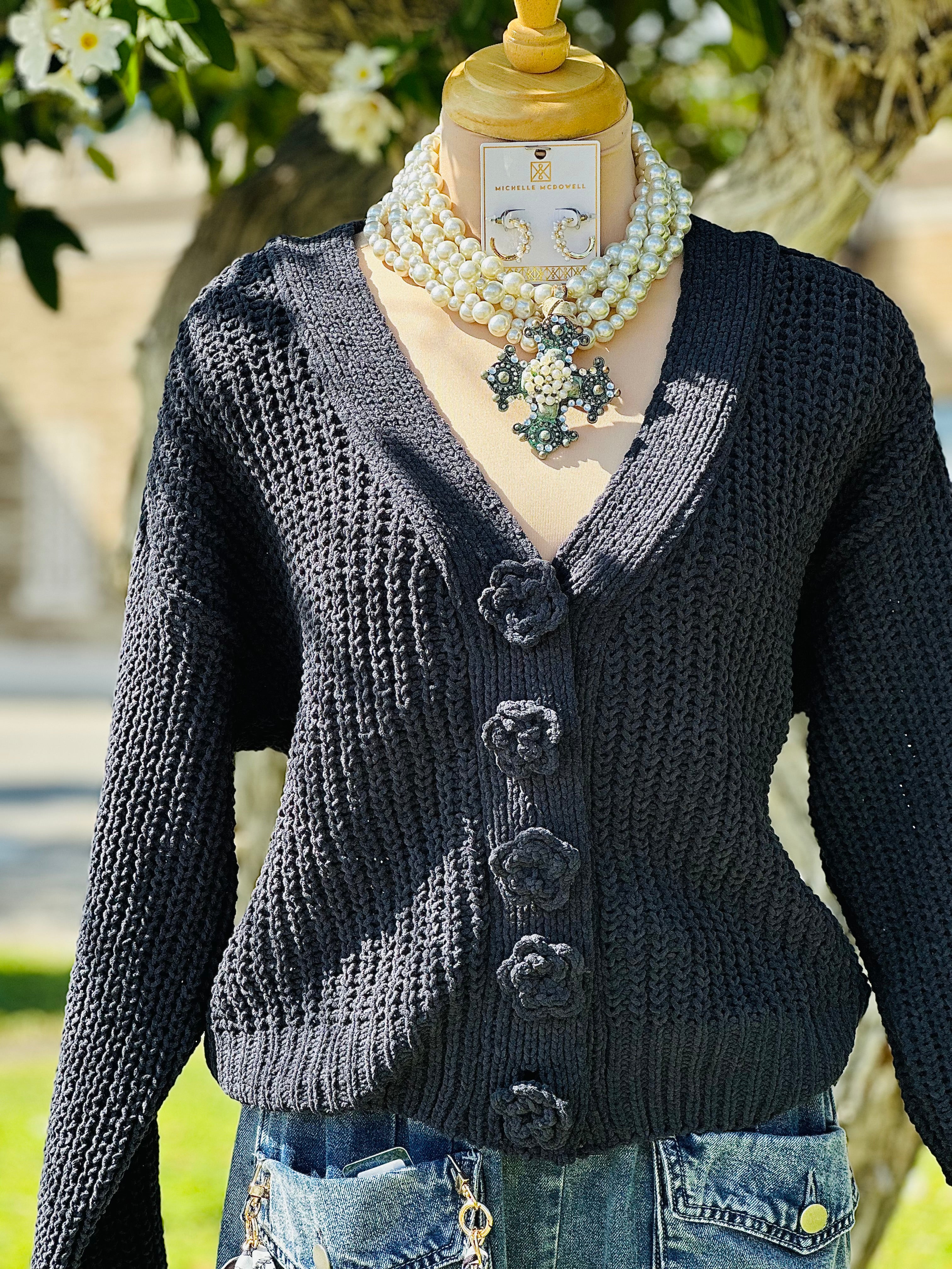 Ink Charcoal Cardigan