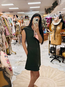 Romy Olive Dress