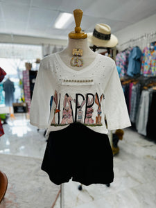 Happy Bunny Tattered Tee