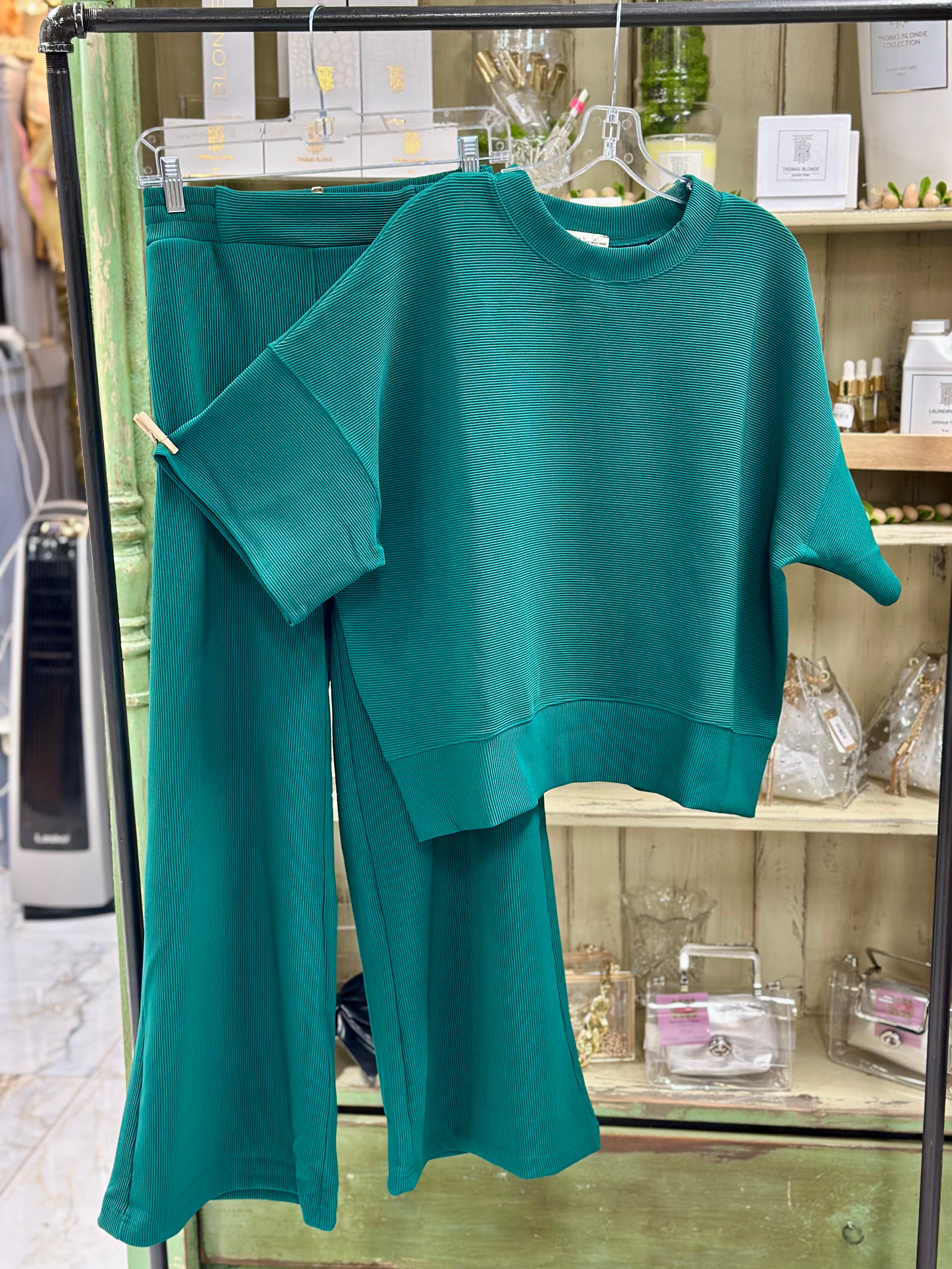 Tatum Green Top/Pant