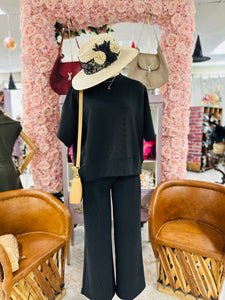 Tatum Black Tee/Pant
