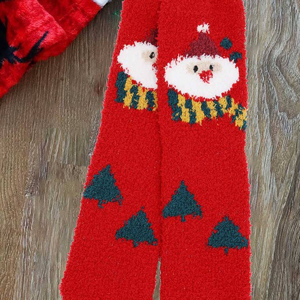 Fuzzy Christmas Socks