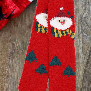 Fuzzy Christmas Socks