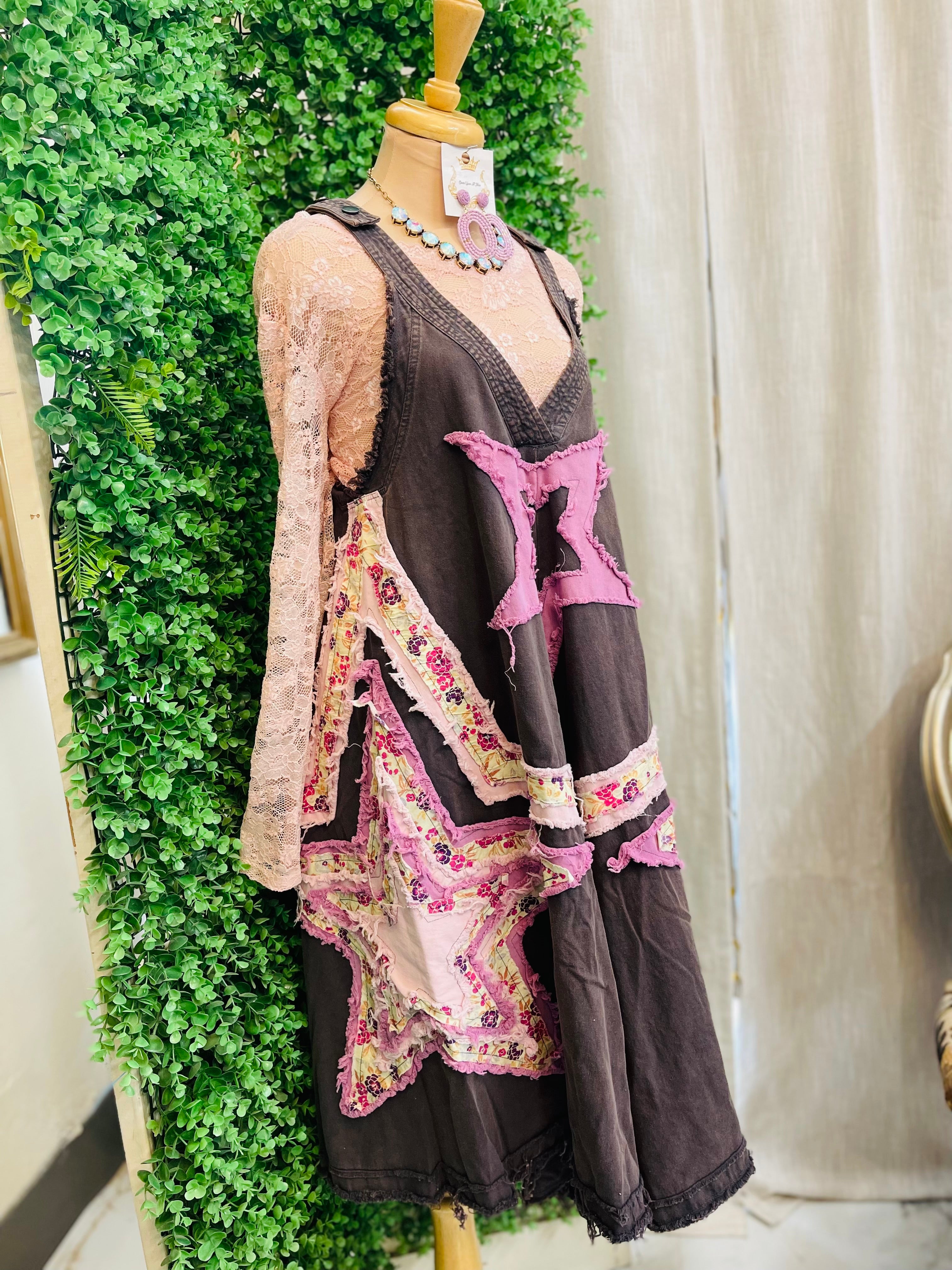 Star Patchwork Overalls