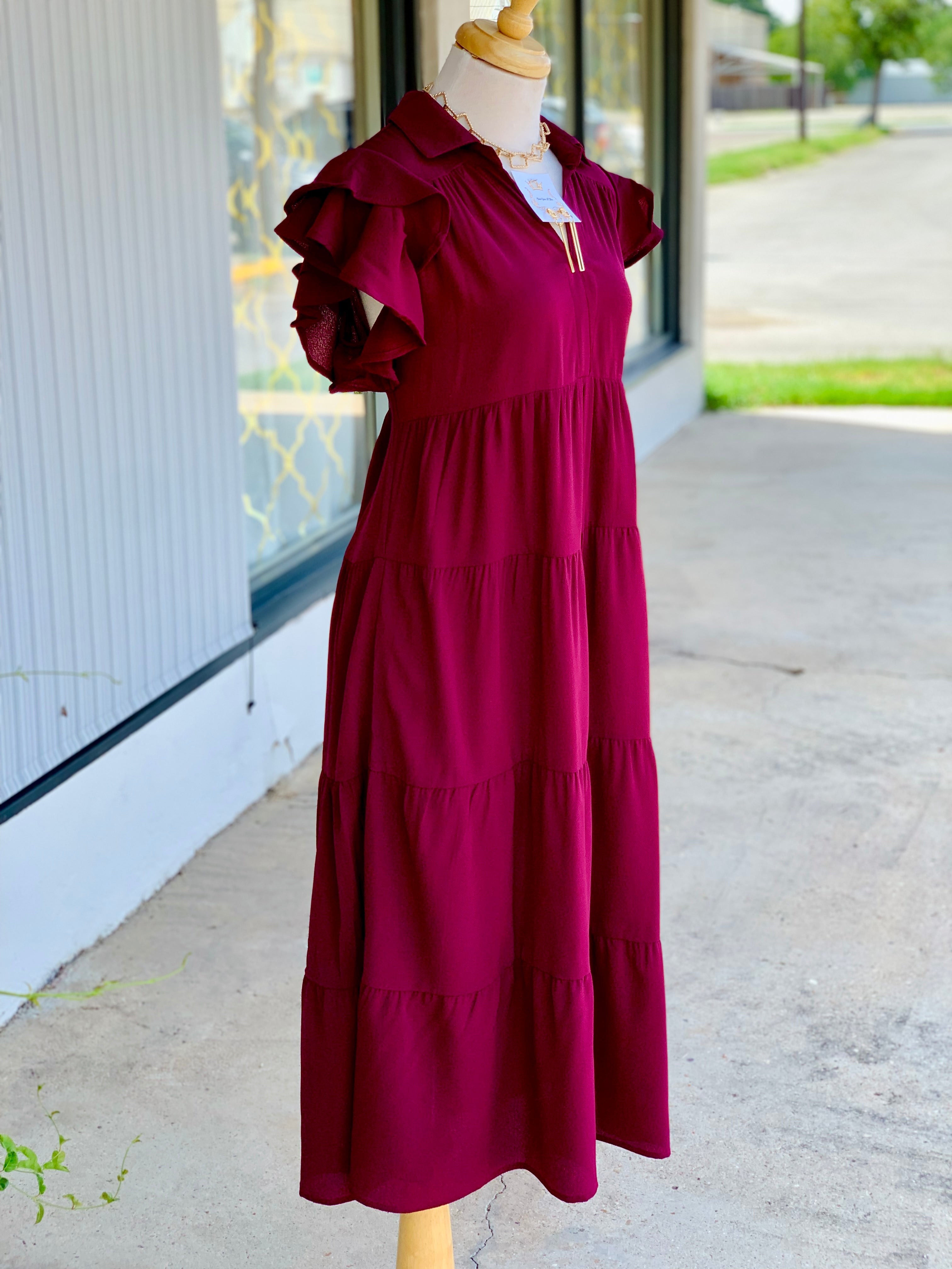 Sophia Plum Dress