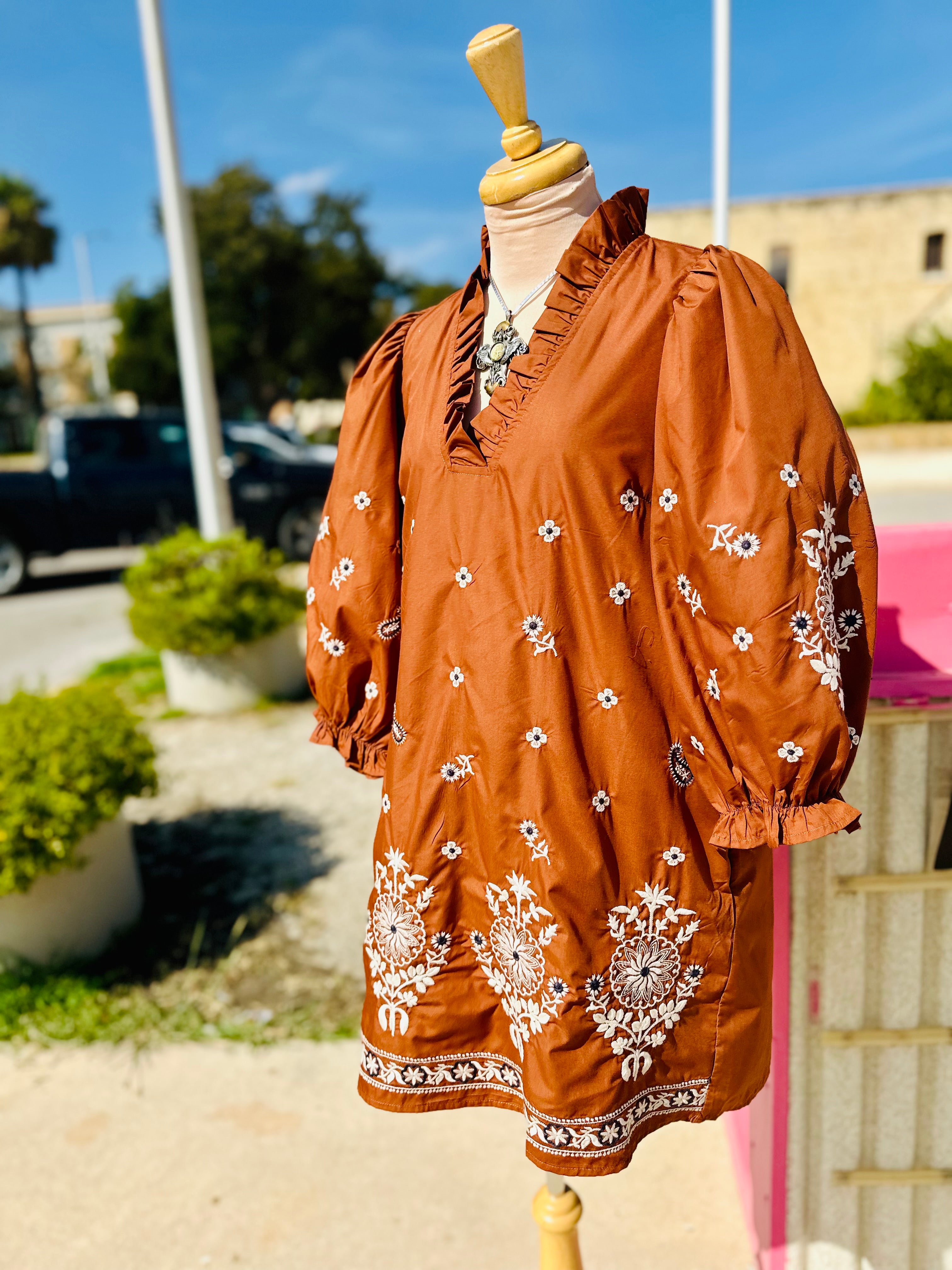 Hayley Camel Dress