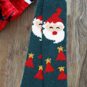 Fuzzy Christmas Socks