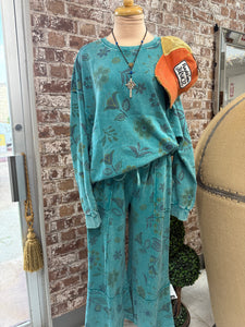 Lucinda Teal Top