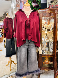 Merindah Burgundy Top