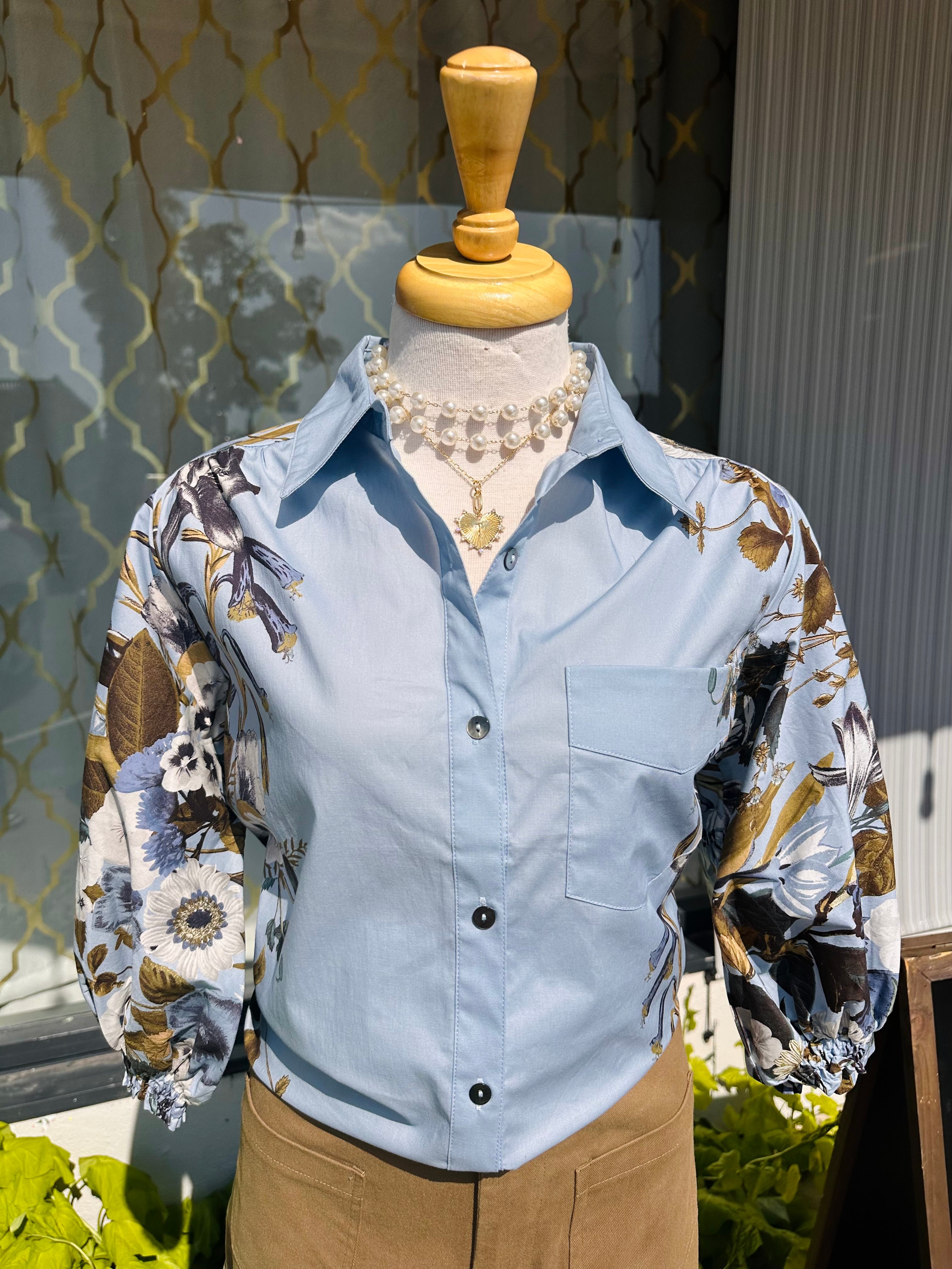 Nola Chambray Top