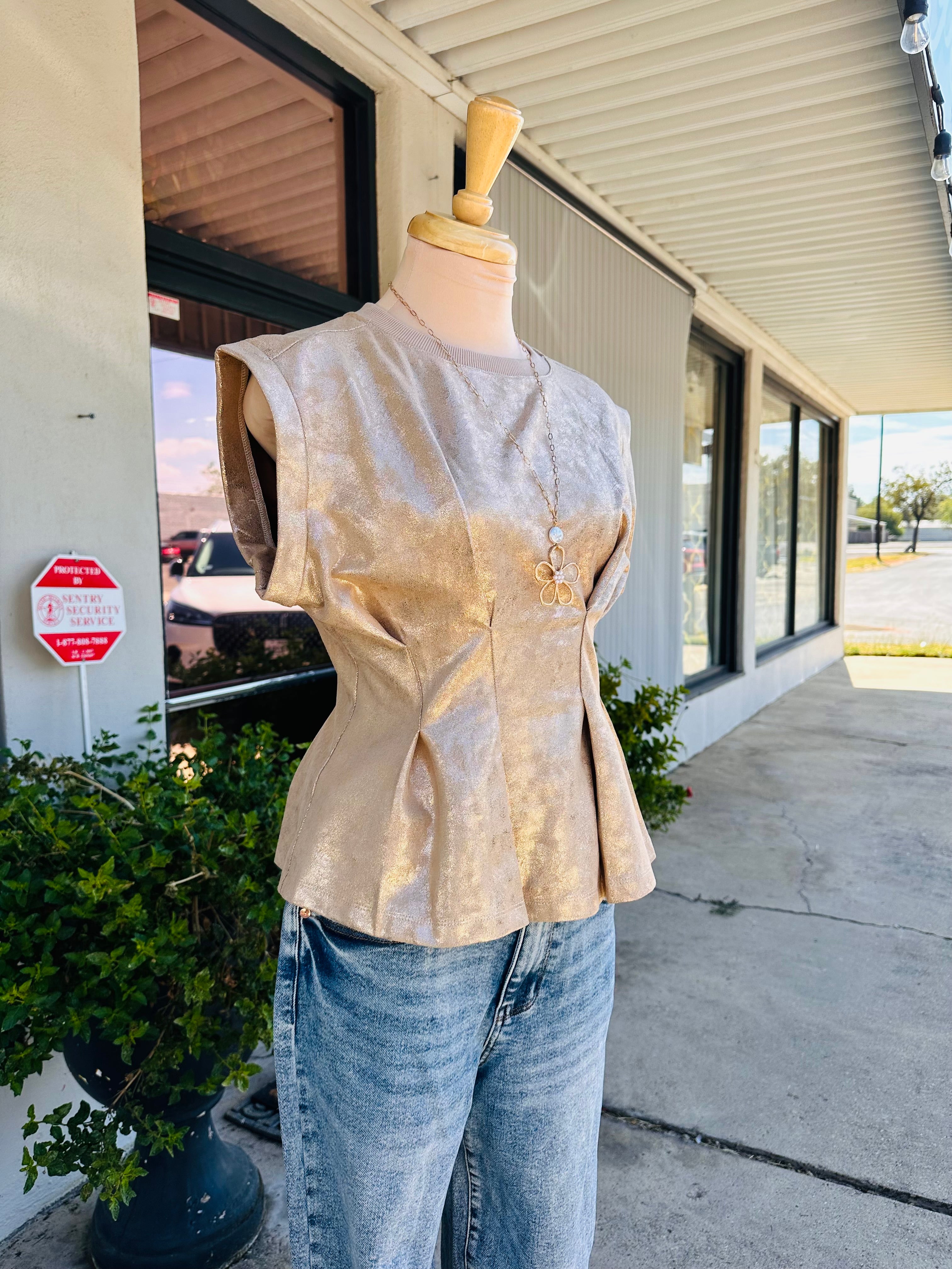 Jenny Taupe Top