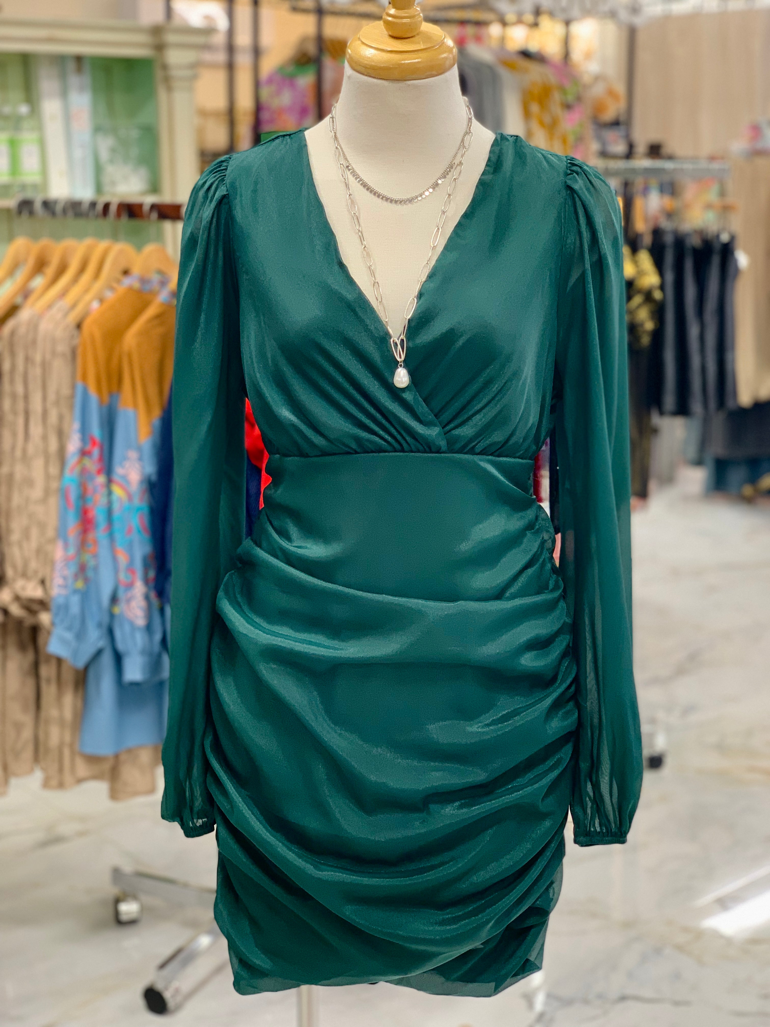 Hunter Green Memory Dress