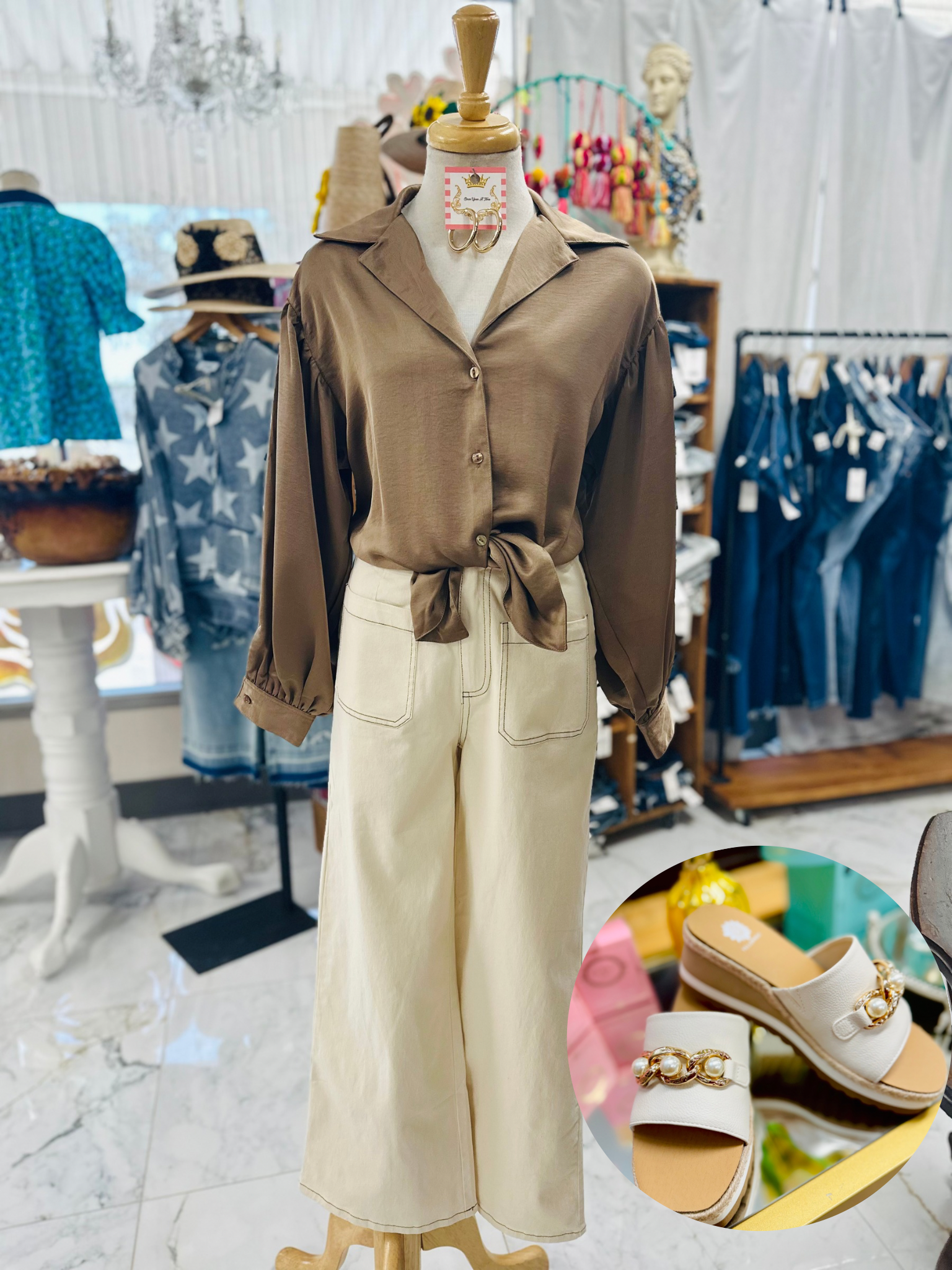Odie Mocha Top
