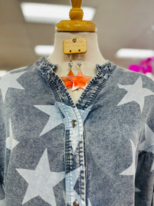 Lilou Denim Star Top