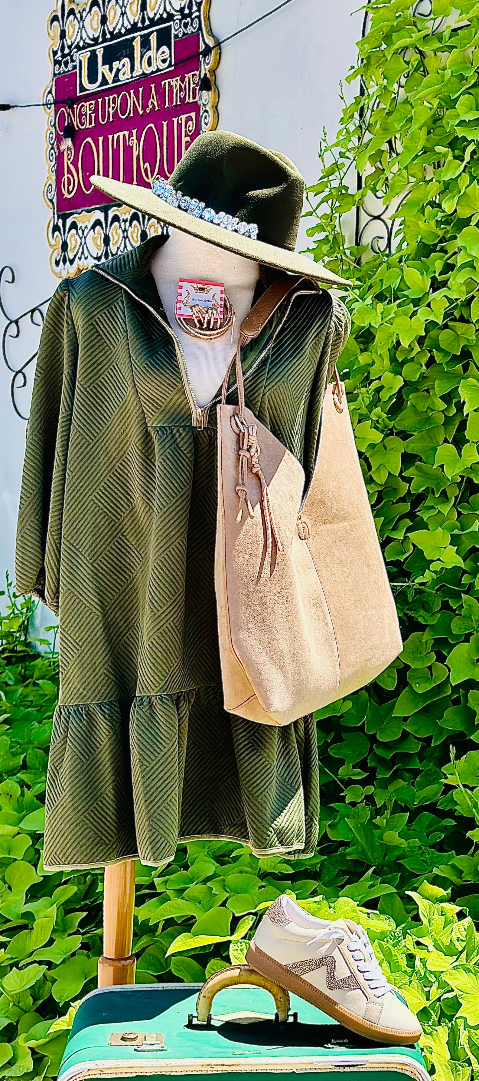 Deanna Olive Dress