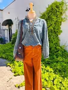 Amryn Denim Top
