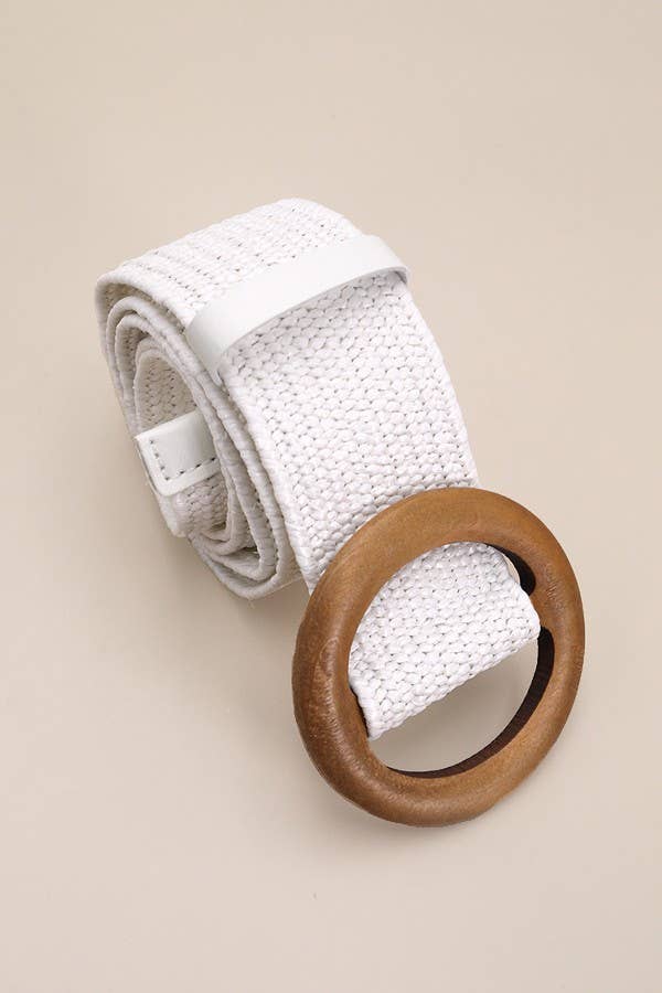 WOVEN RATTAN  BELT