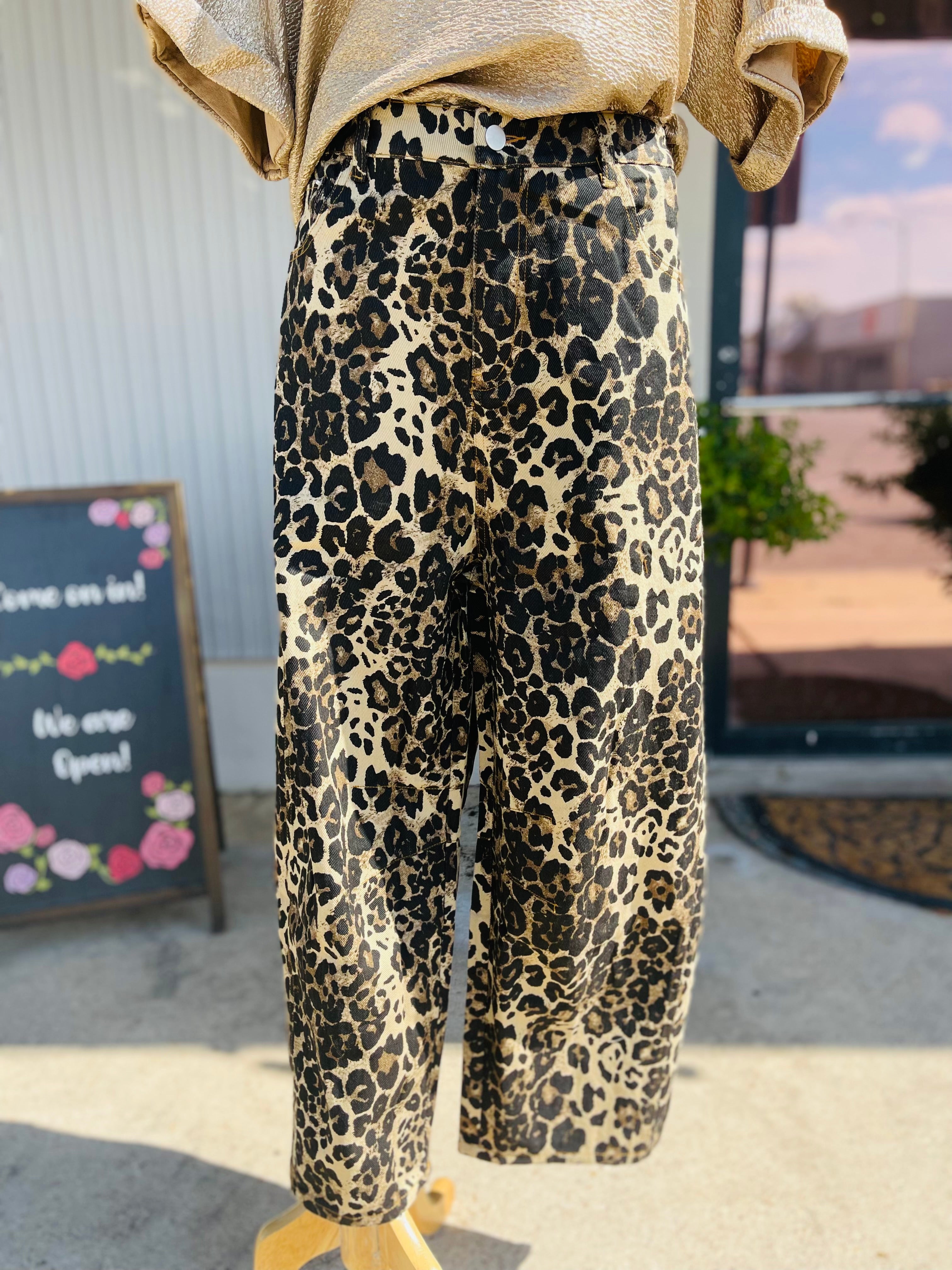 Barbara Leopard Jeans
