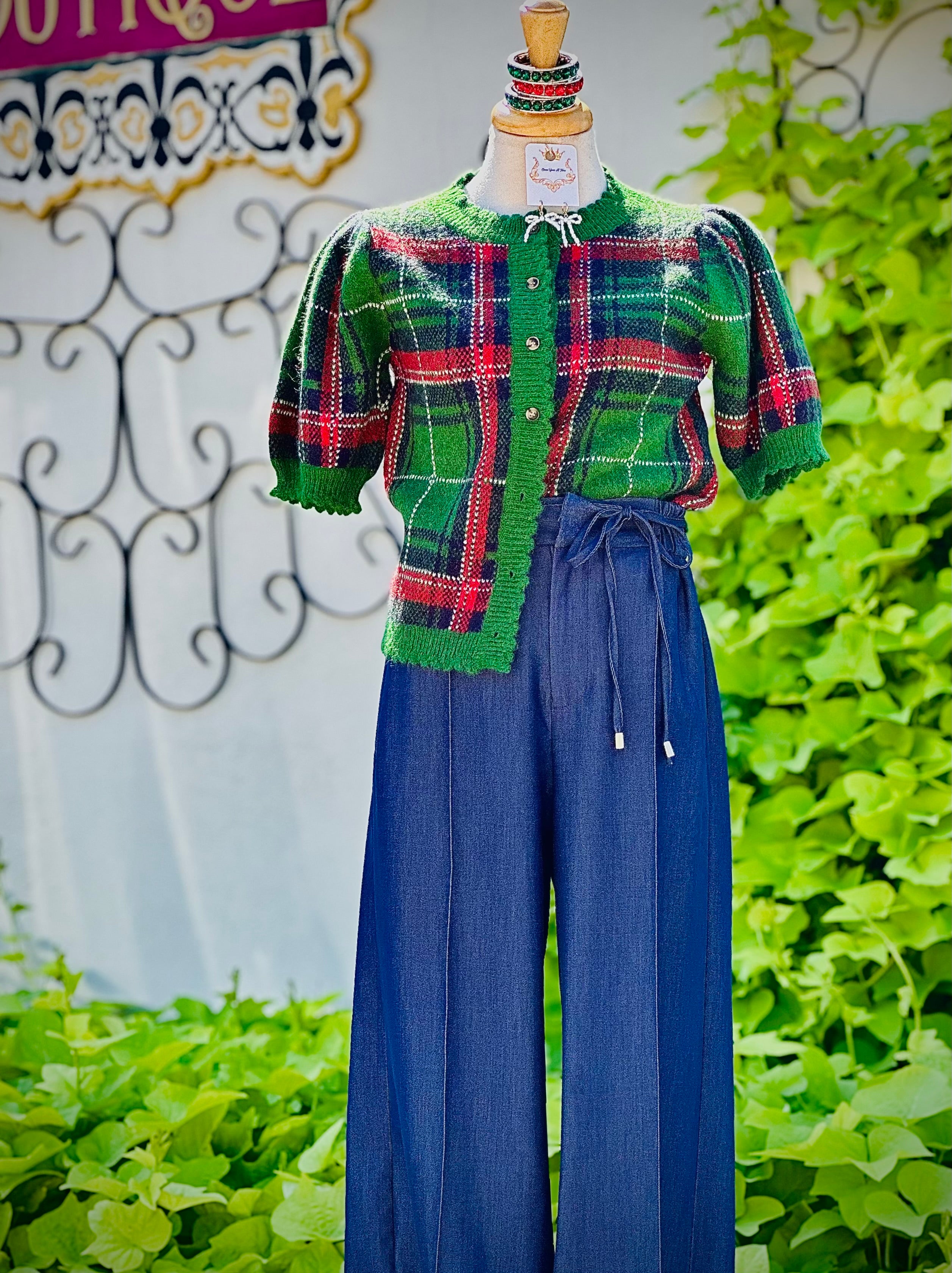 Minerva Green Top