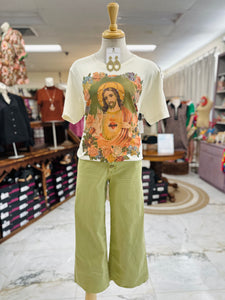 Shadow Green Button Down Stretch Bottom
