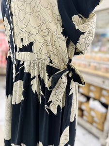 Floral Black Dress