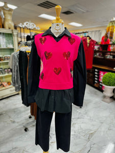 Hot Pink Heart Vest